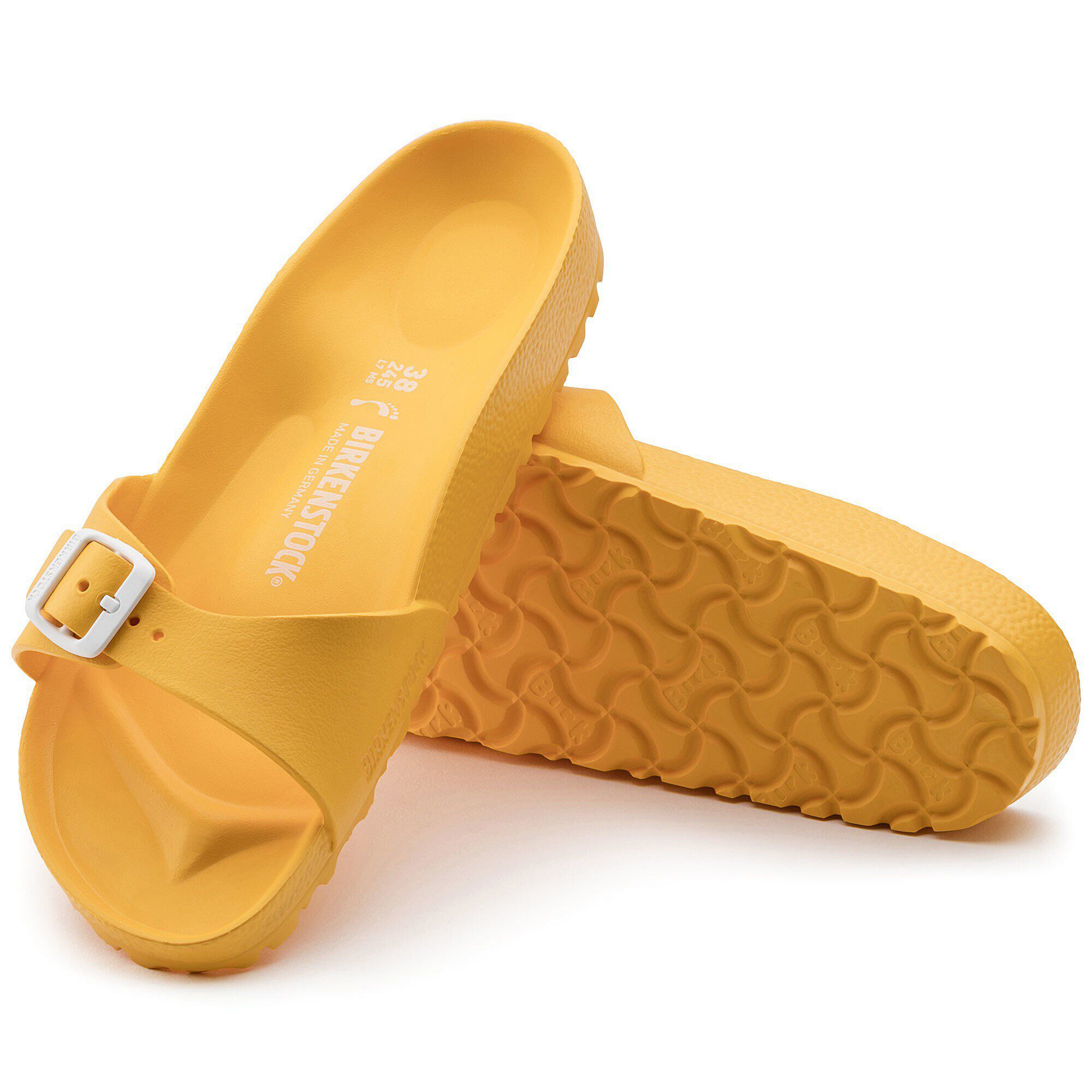rubber birkenstock yellow