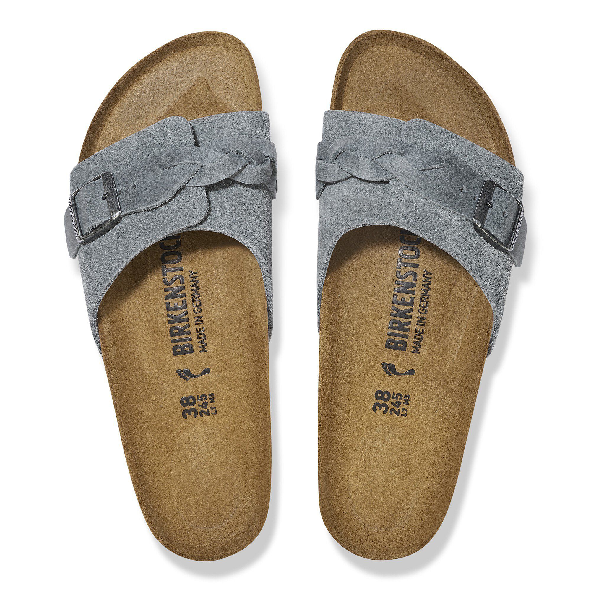 BIRKENSTOCK グレー スライドサンダル 38 ビルケンシュトック BIRKENSTOCK トキオ サンダル メンズ