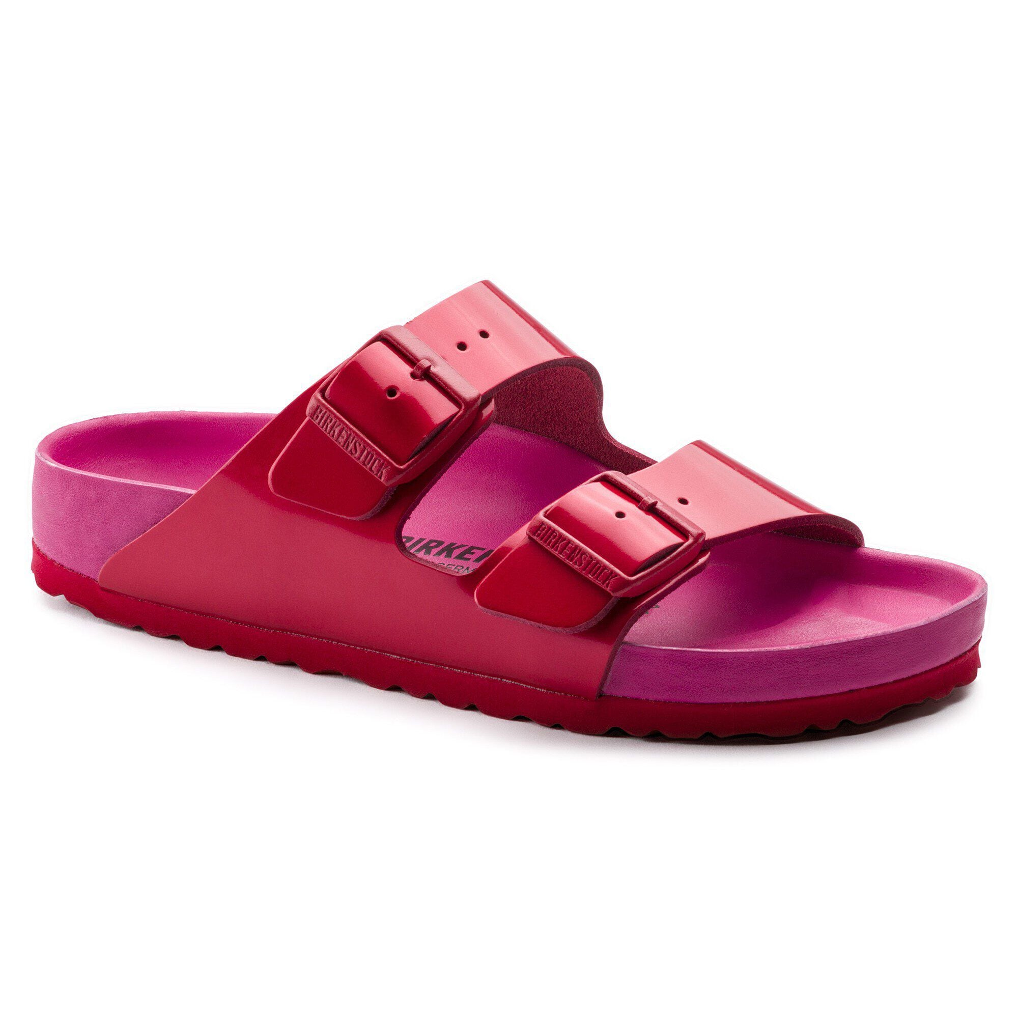 birkenstock arizona exquisite lollipop red