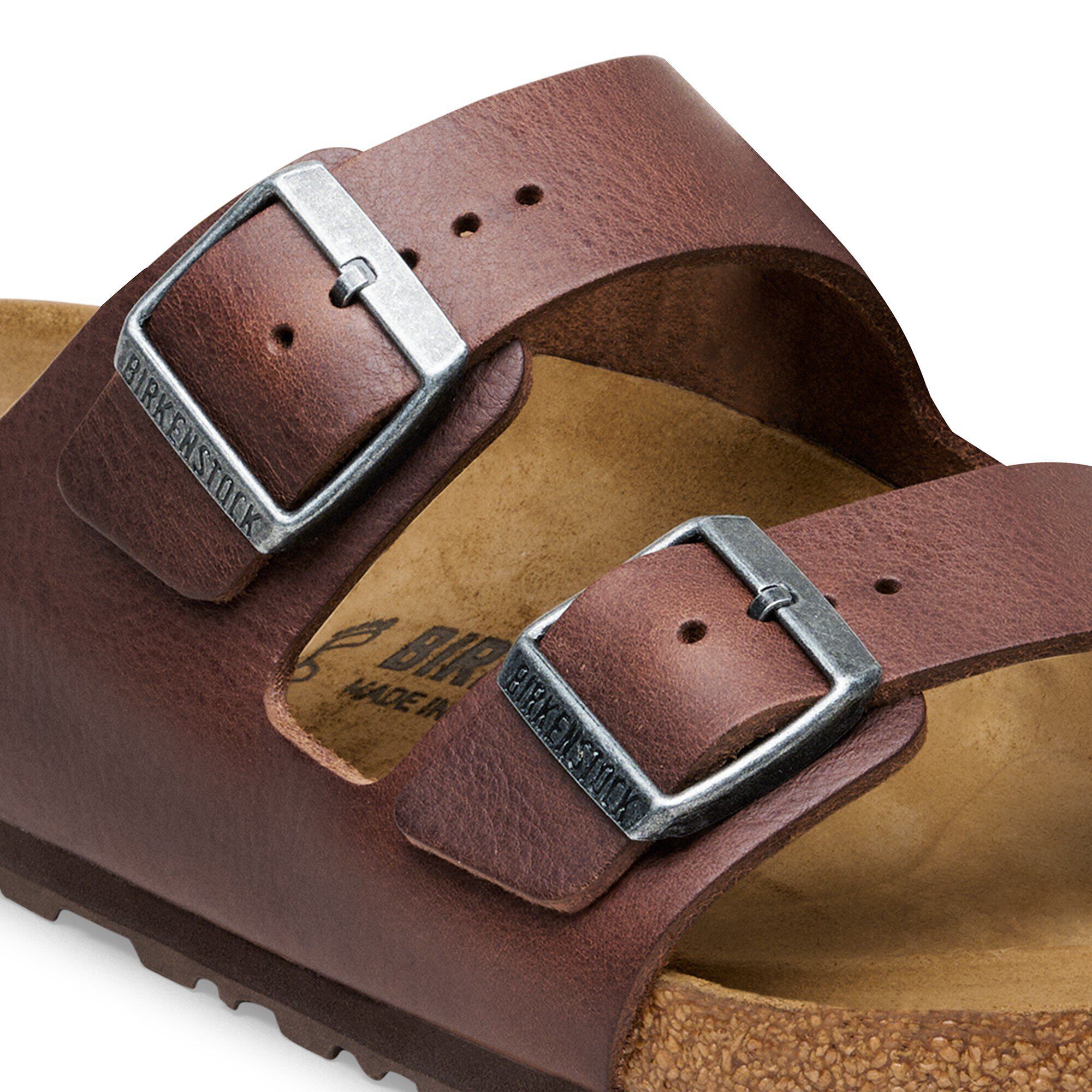 Arizona Grip Natural Leather Vintage Wood Roast | BIRKENSTOCK