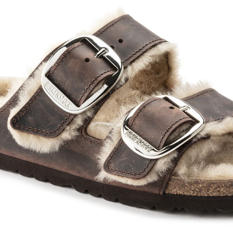 Arizona Big Buckle Shearling Natural Leather Oiled