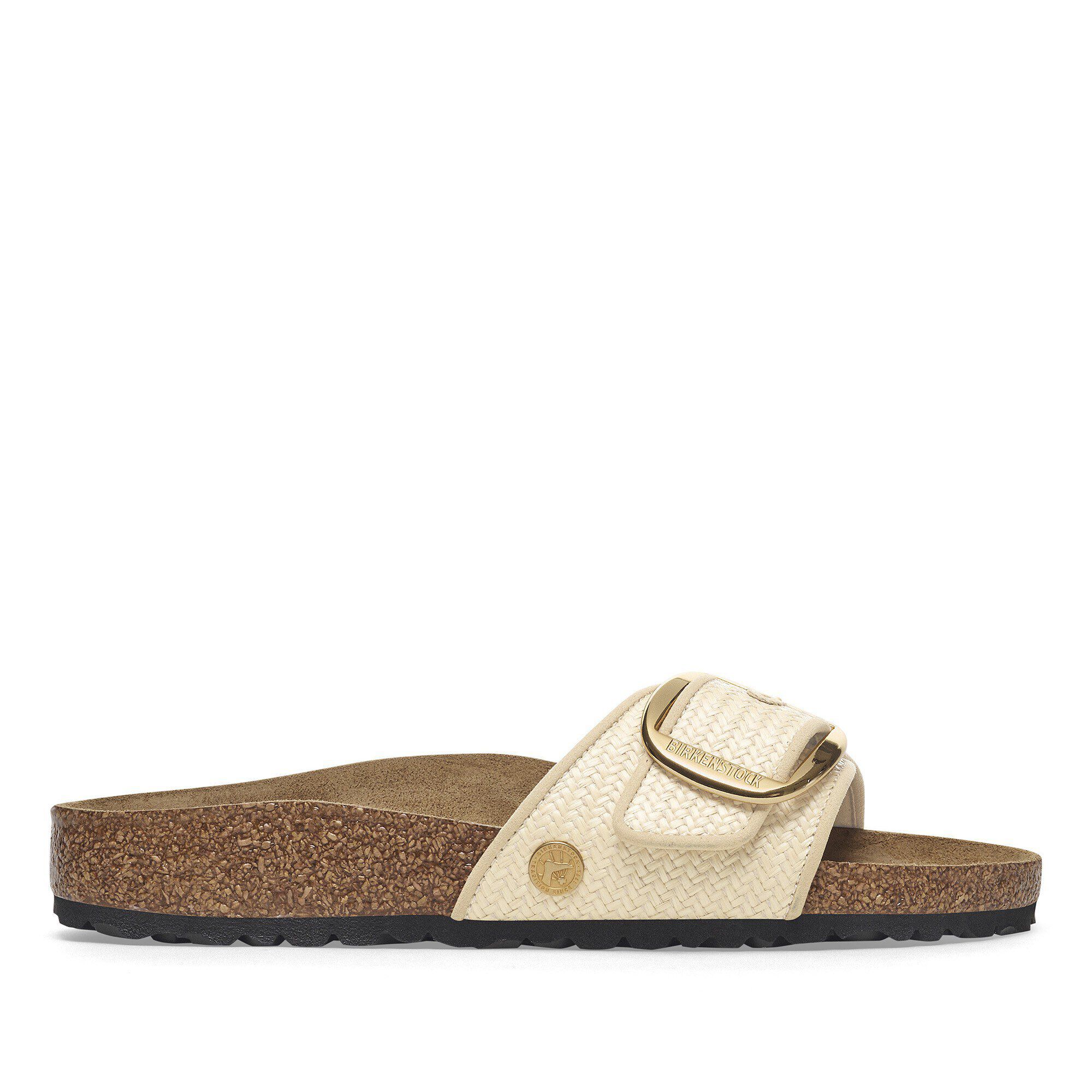 Madrid Big Buckle Raffia Textile Raffia Naturale | BIRKENSTOCK