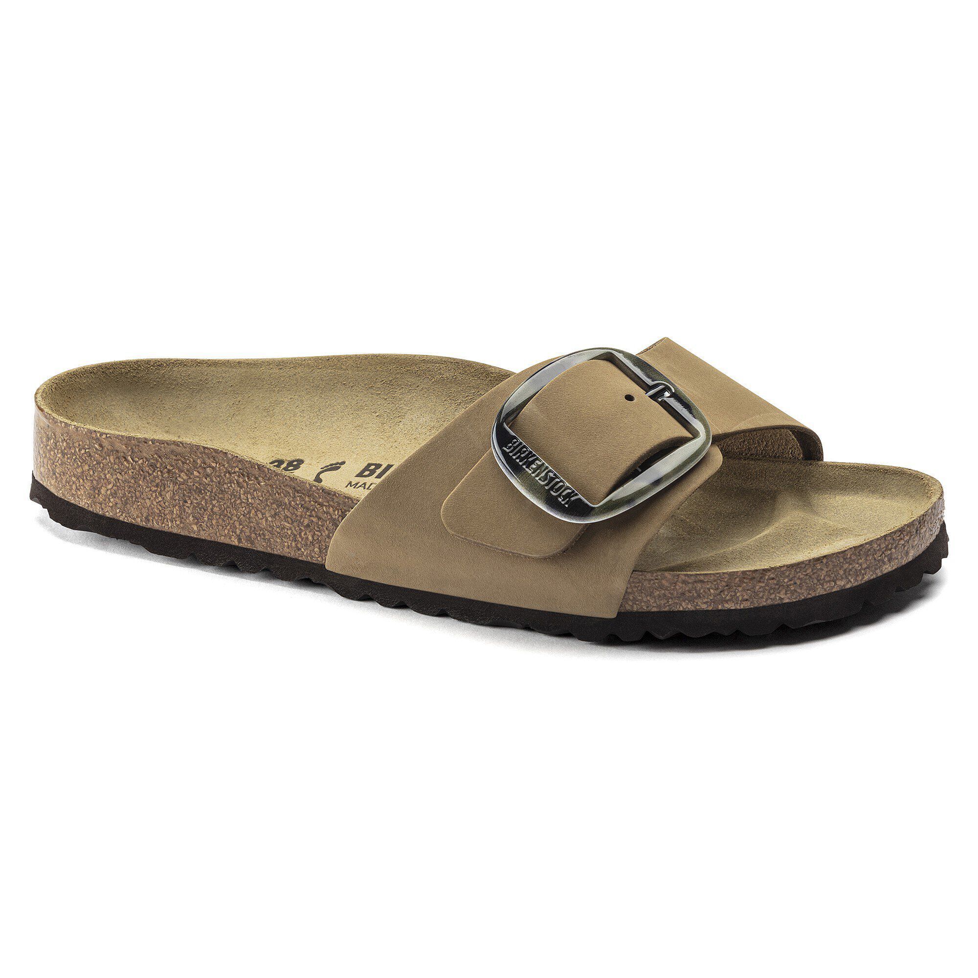 Madrid Big Buckle Nubuck Leather マッドグリーン