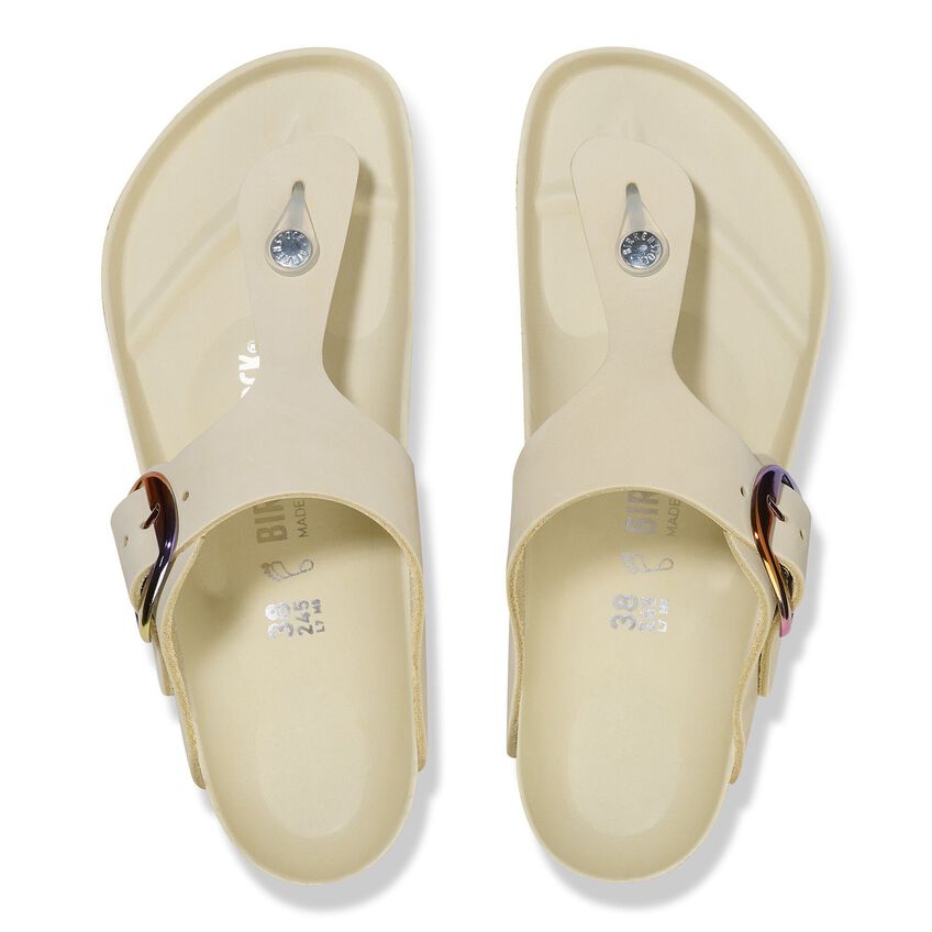 Gizeh Big Buckle Natural Leather Nubuck