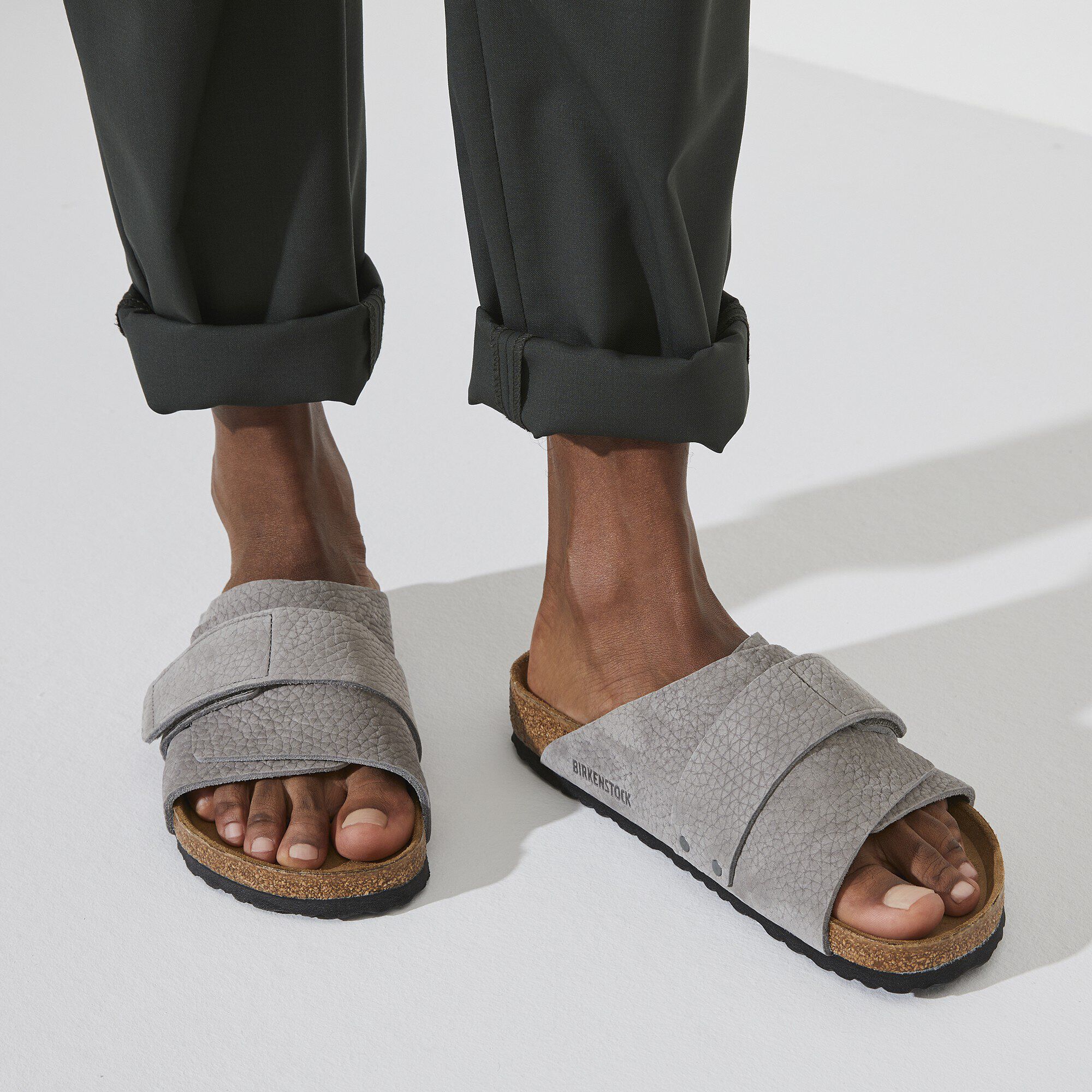 Kyoto Nubuk Leather Desert Buck Whale Gray | BIRKENSTOCK