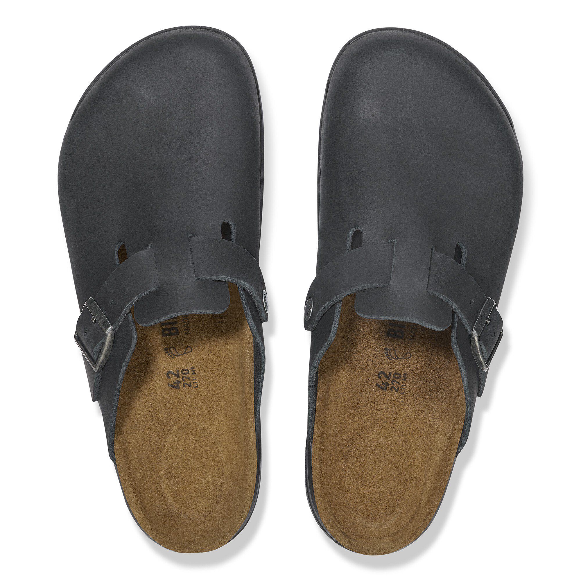 【匿名配送】ビルケンシュトック　42　ボストン　オイルドレザー　ブラック Boston / ボストン オイルドレザー ブラック | BIRKENSTOCK