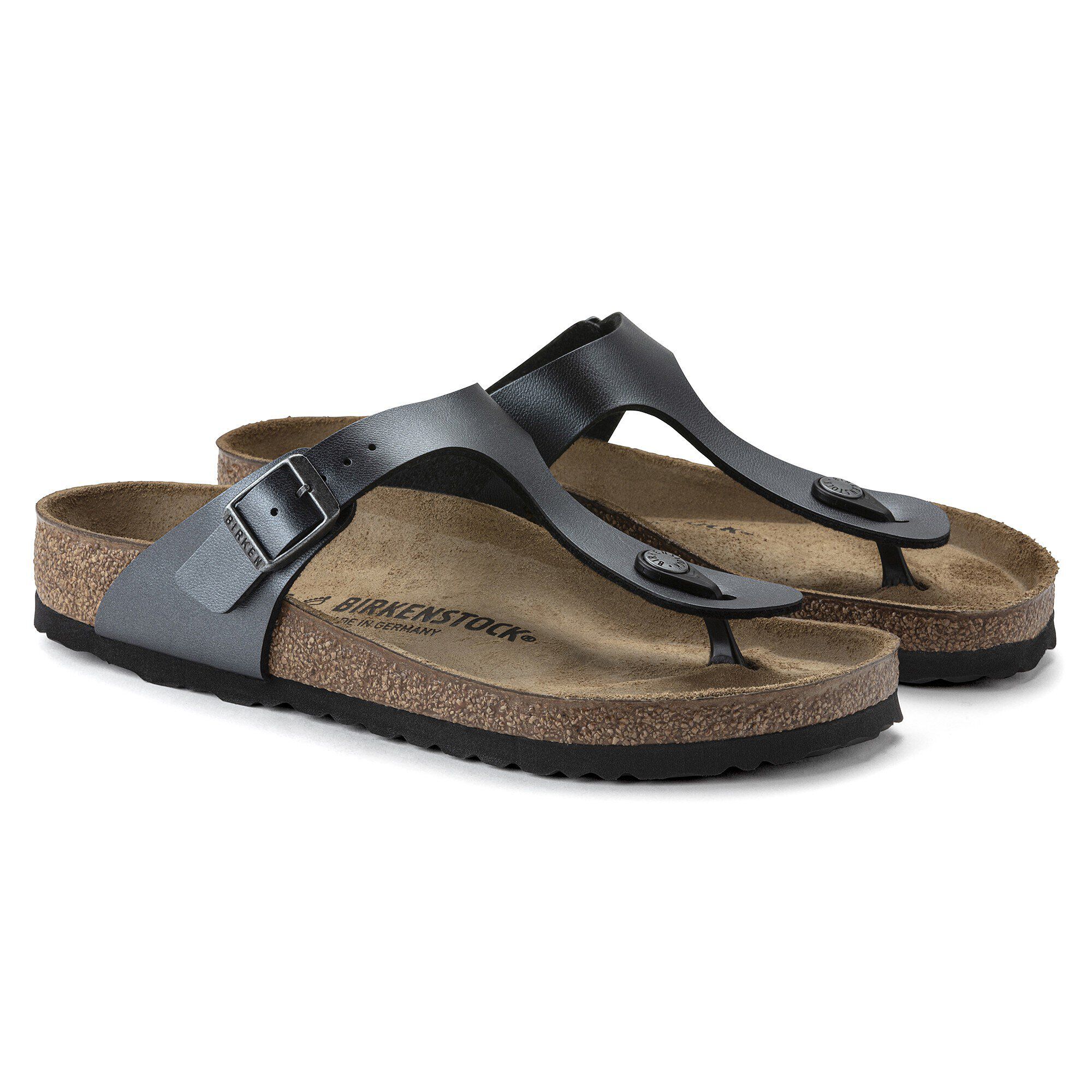 『3年保証』 Gizeh Birko-Flor Metallic Black | BIRKENSTOCK 靴