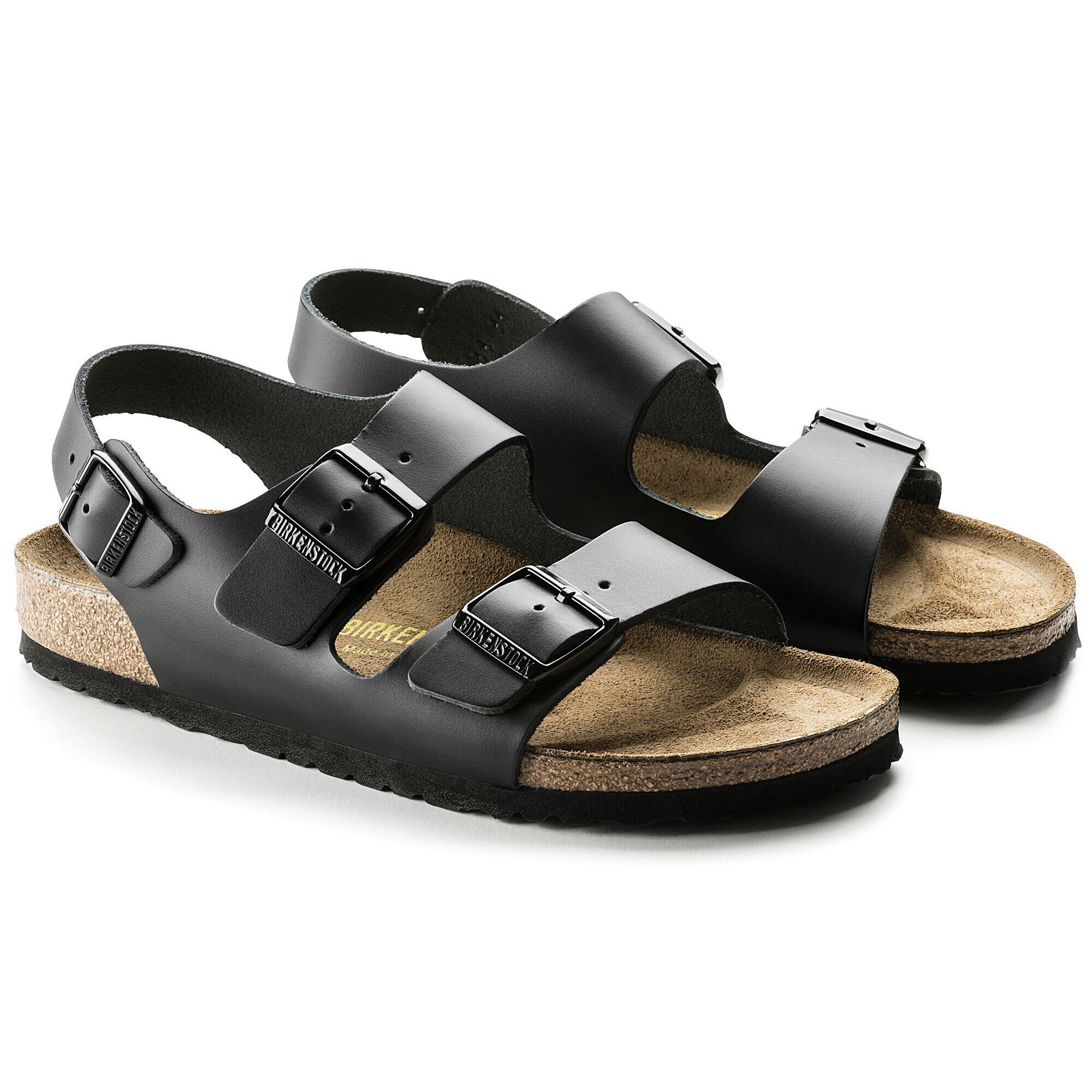 いいスタイル Milano / BIRKENSTOCK | ブラック スムースレザー ミラノ 靴