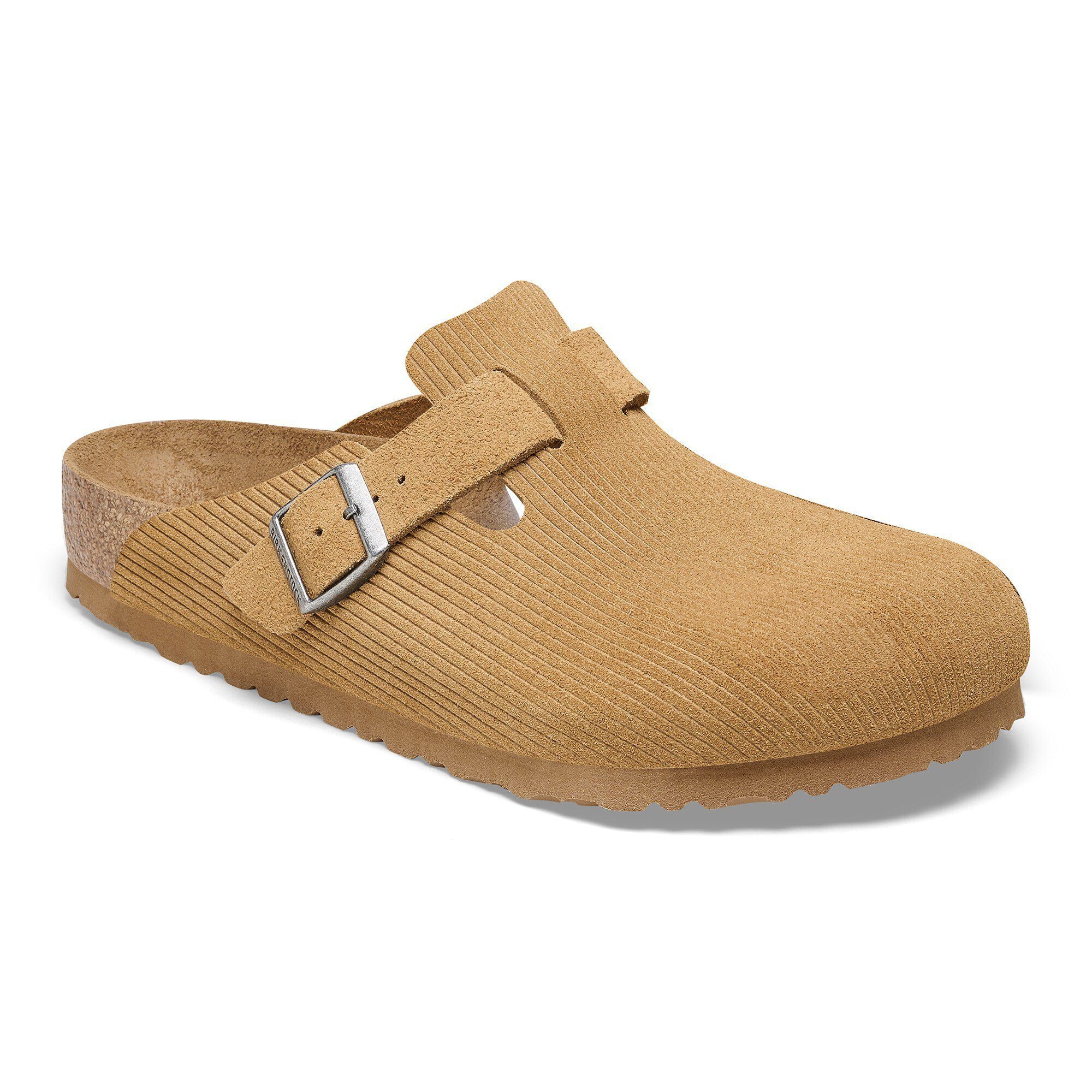 BIRKENSTOCK Boston Corduroy サンダル Boston Suede Leather Embossed Corduroy Cork Brown | BIRKENSTOCK
