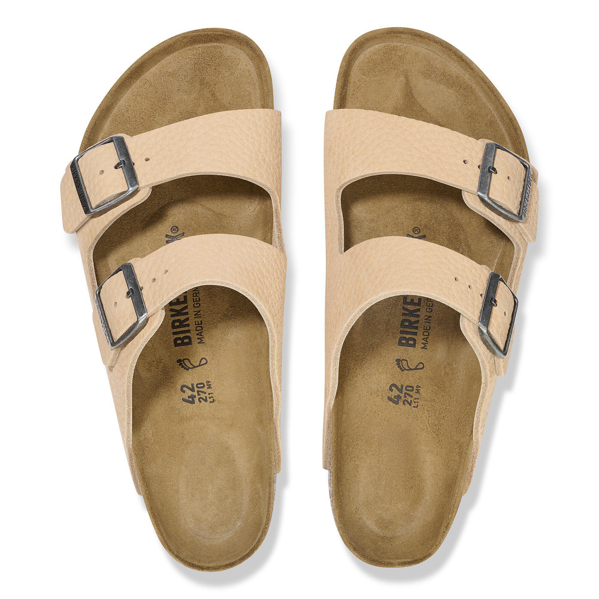 Arizona Nubuck Leather New Beige | BIRKENSTOCK