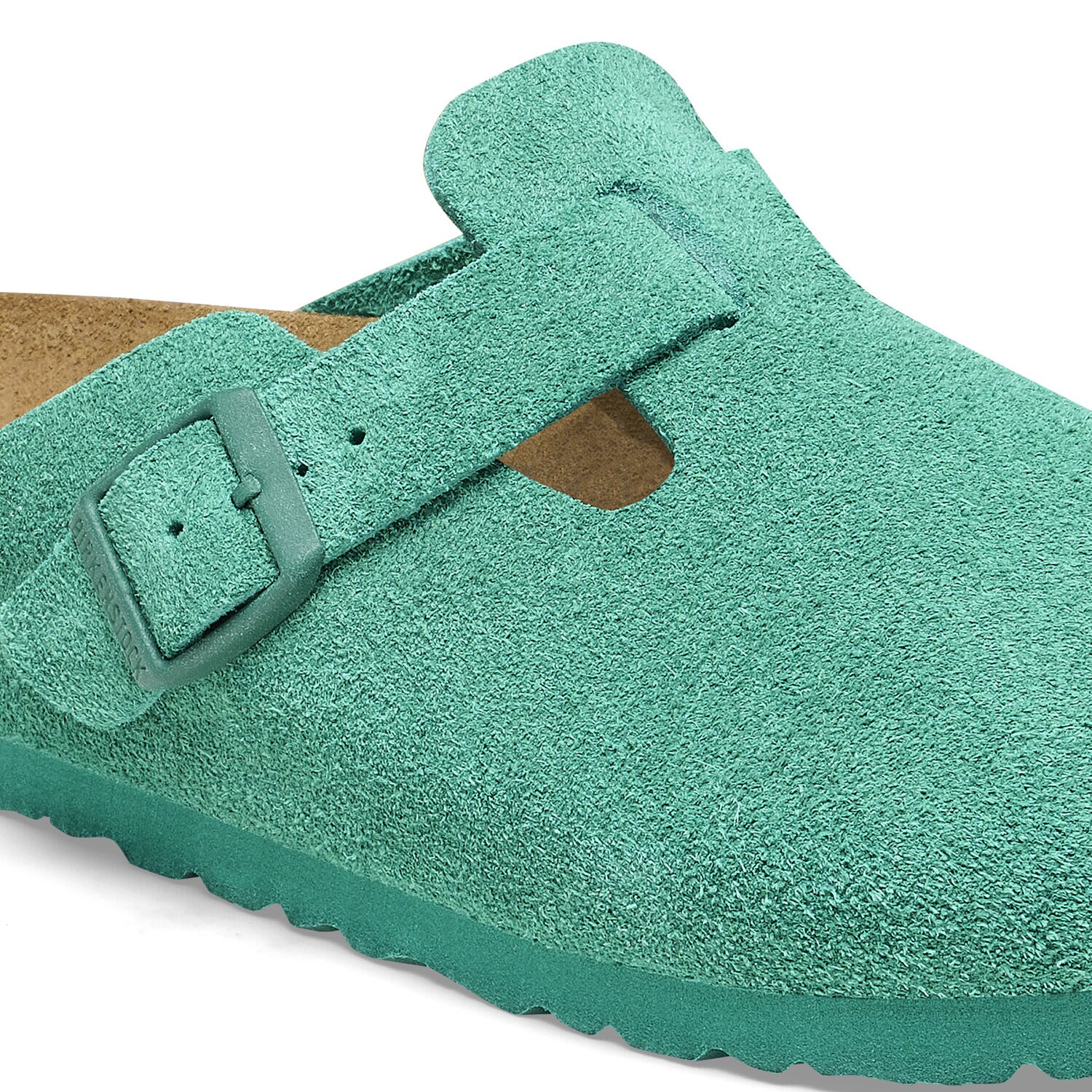 Boston Suede Leather Digital Green BIRKENSTOCK