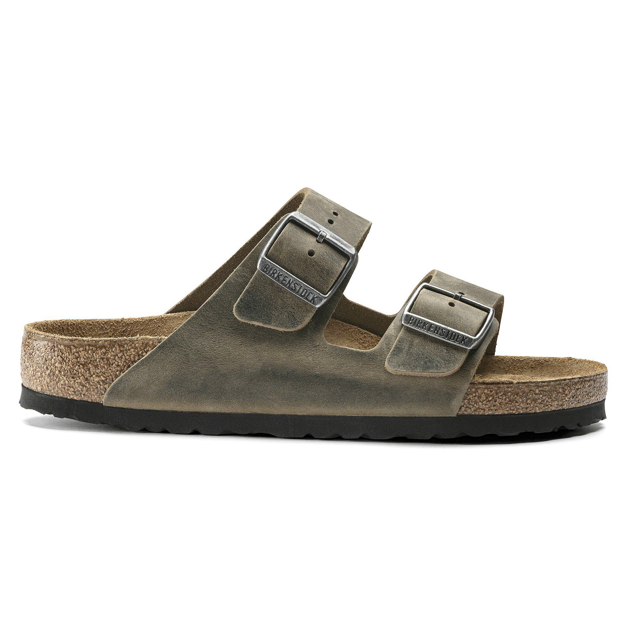 Arizona Soft Footbed Oiled Leather Faded Khaki BIRKENSTOCK