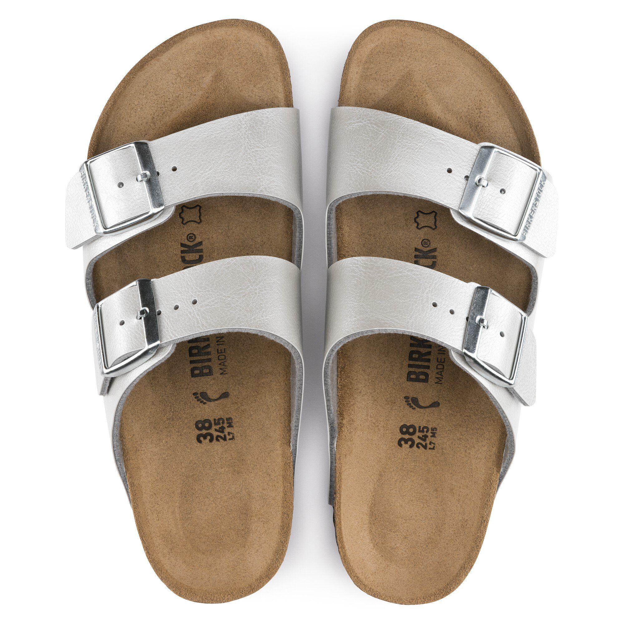 Birkenstock arizona outlet graceful silver