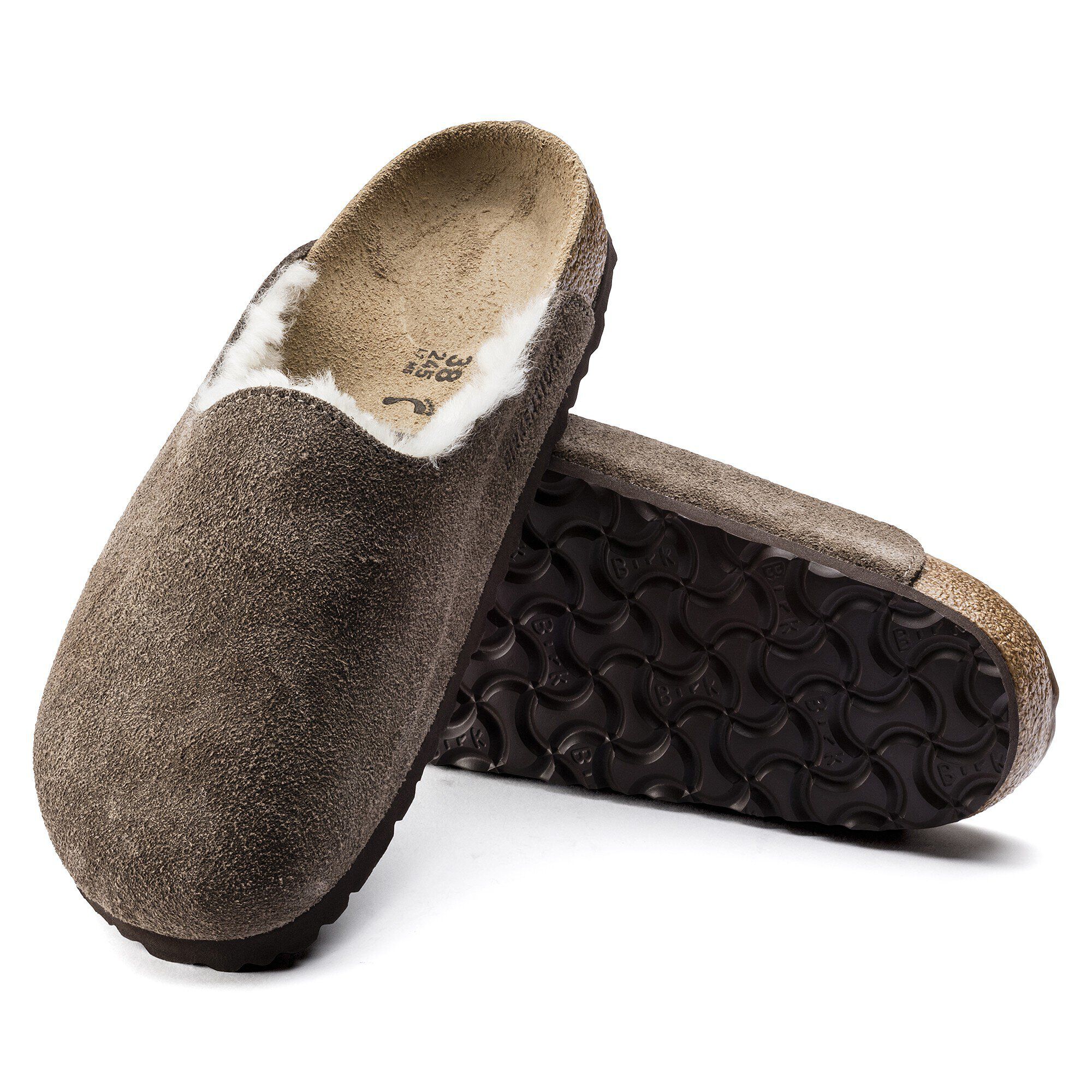 Amsterdam Shearling Suede Leather Concrete Gray