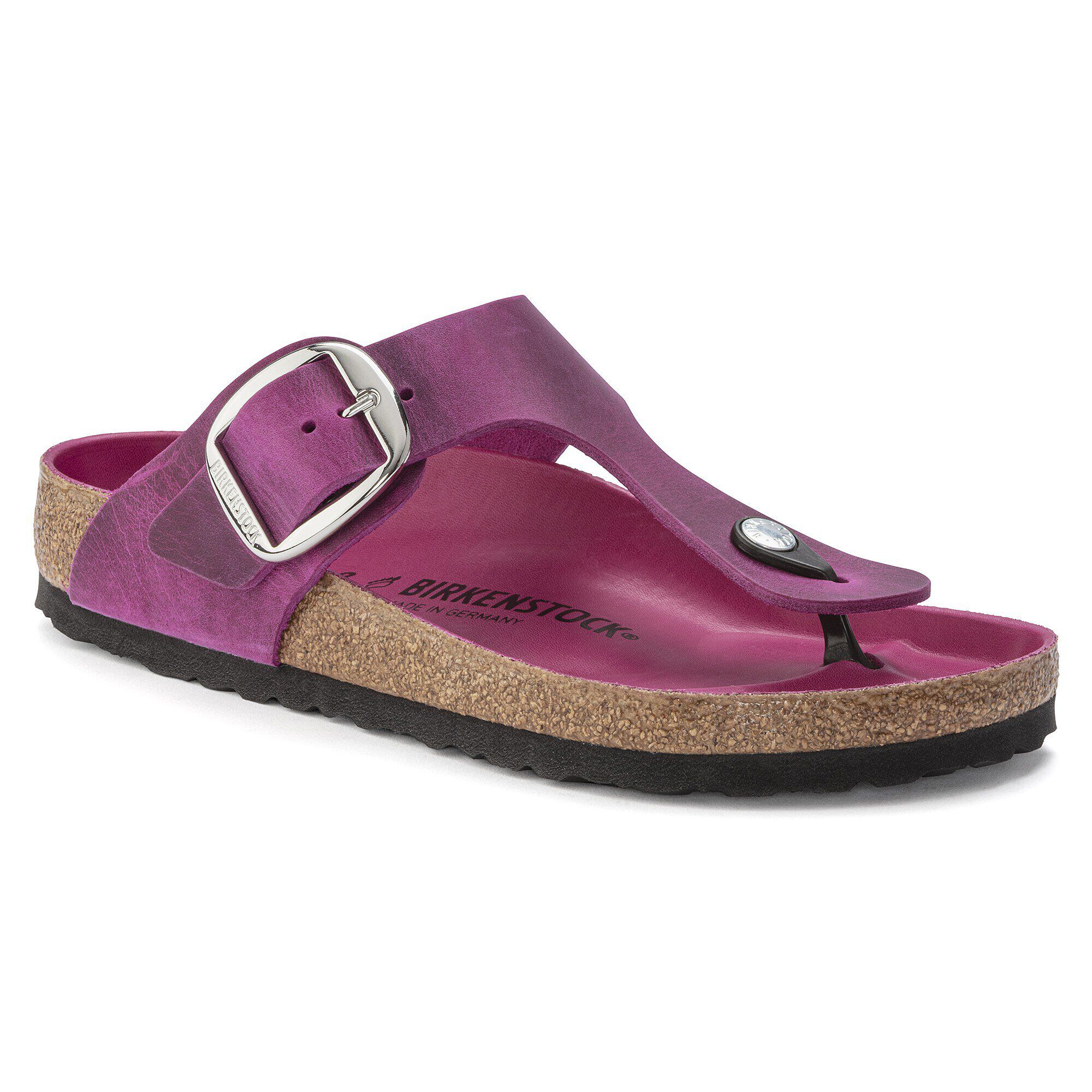 Gizeh Big Buckle Oiled Leather Festival Fuchsia BIRKENSTOCK