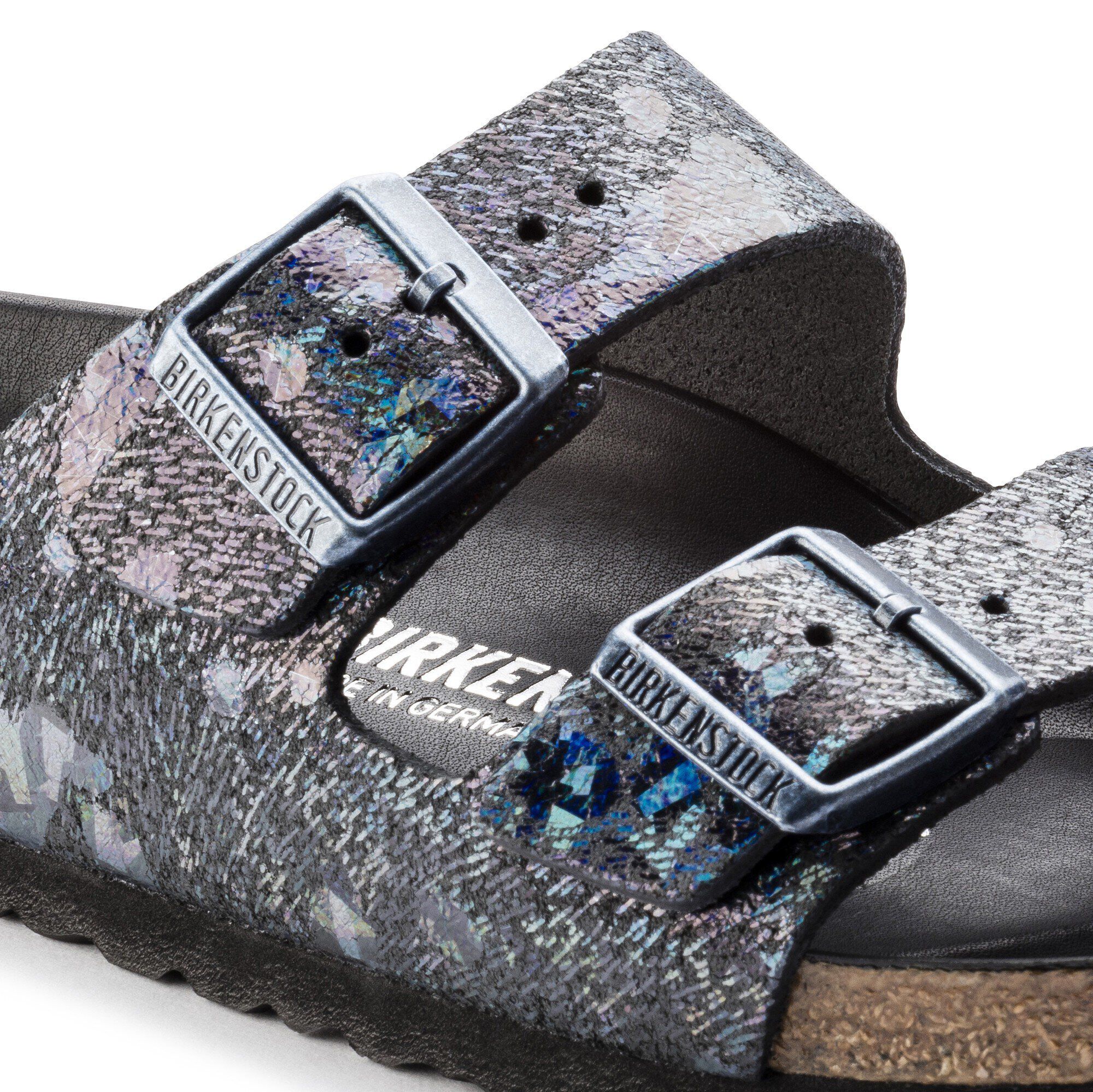 Arizona Natural Leather Spotted Metallic Black