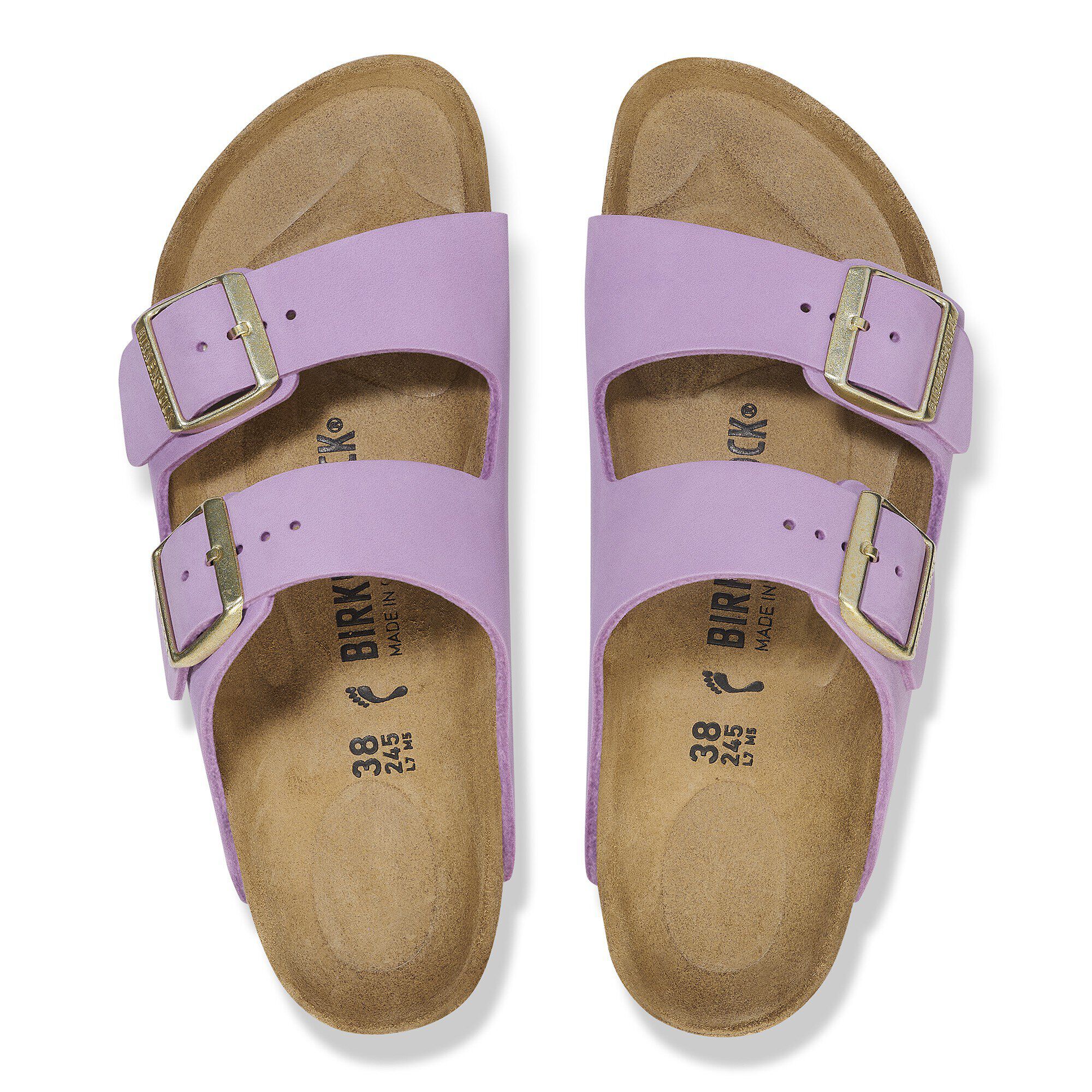 靴 Birkenstock x DOORS Arizona Arizona Nubuck Leather Crocus | BIRKENSTOCK