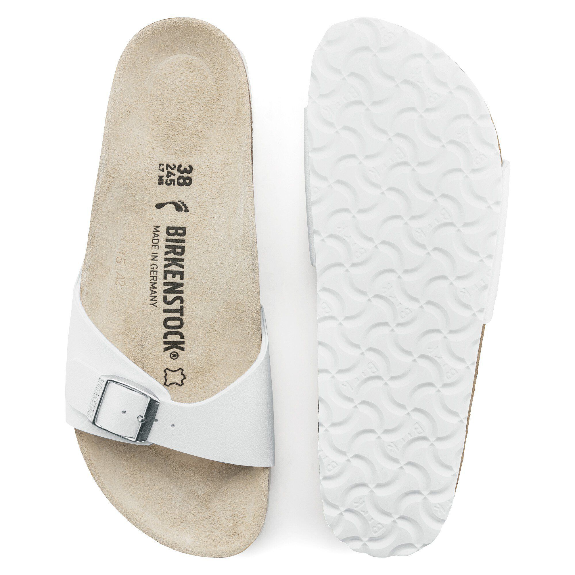 Madrid birkenstock white top