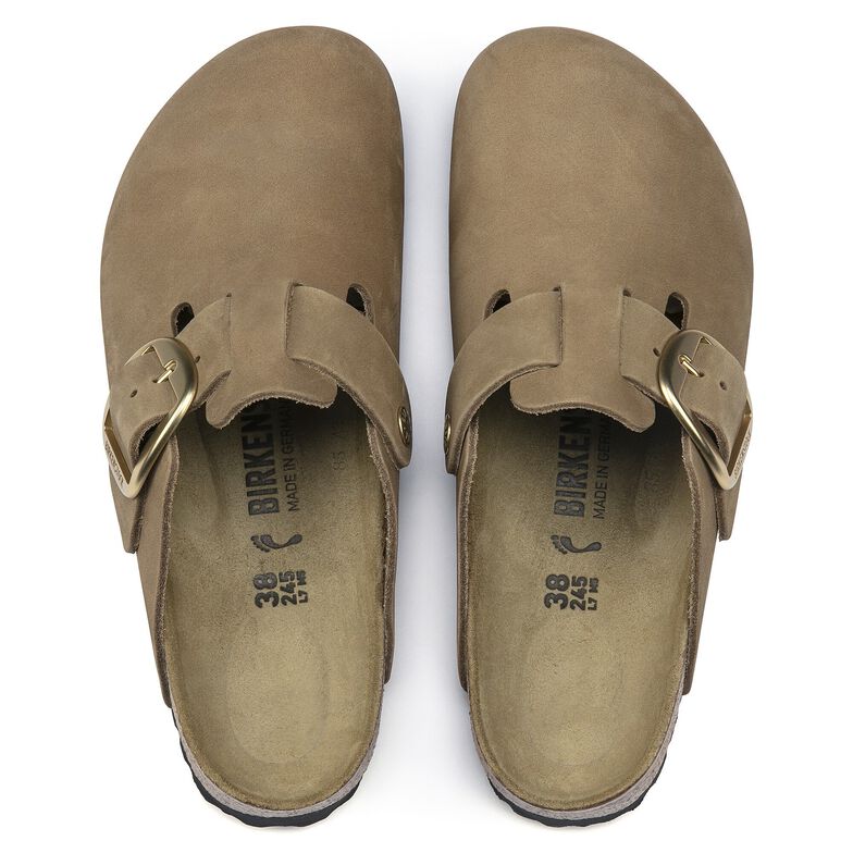 birkenstock boston mud green