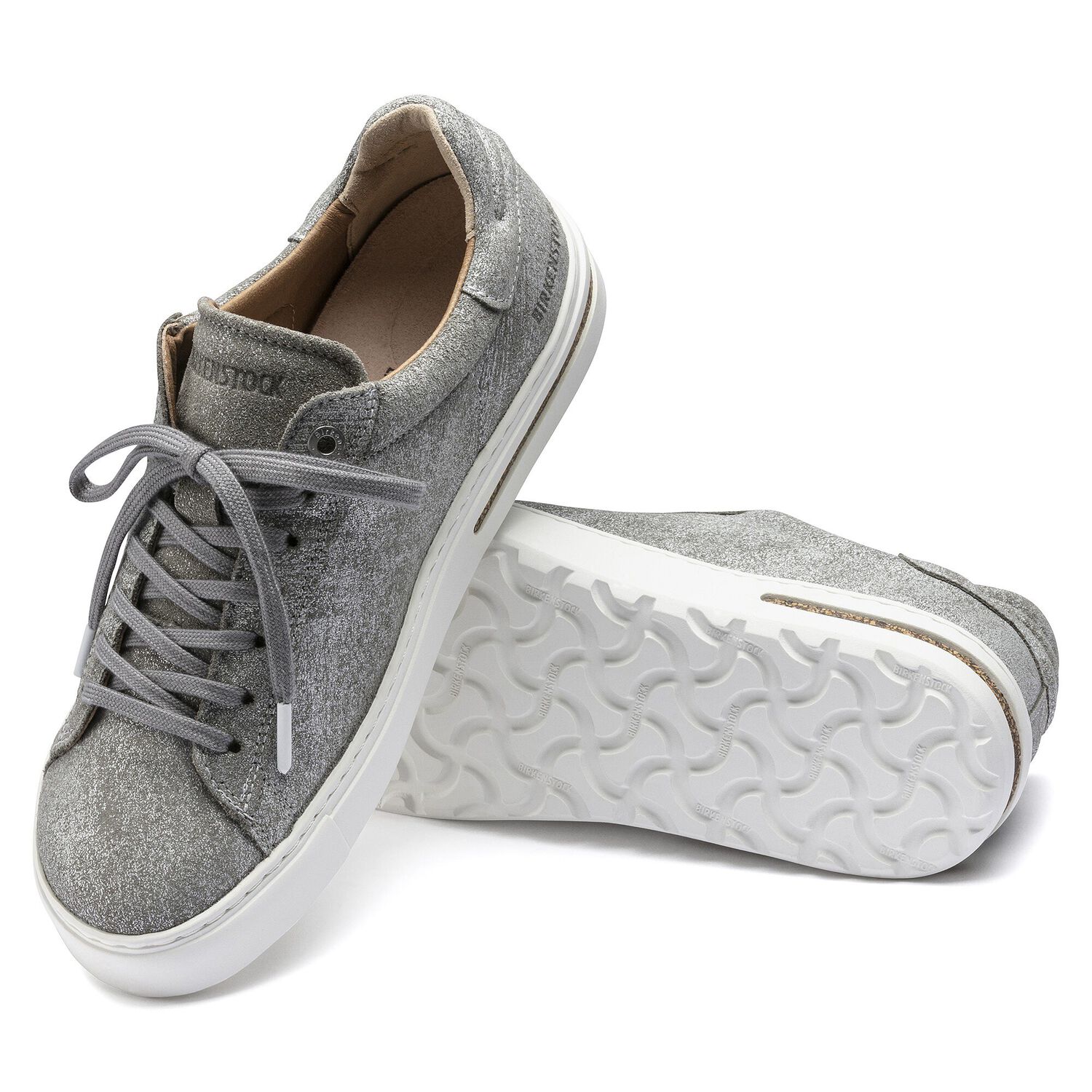 Bend Suede Leather Silver Metallic shop online at BIRKENSTOCK