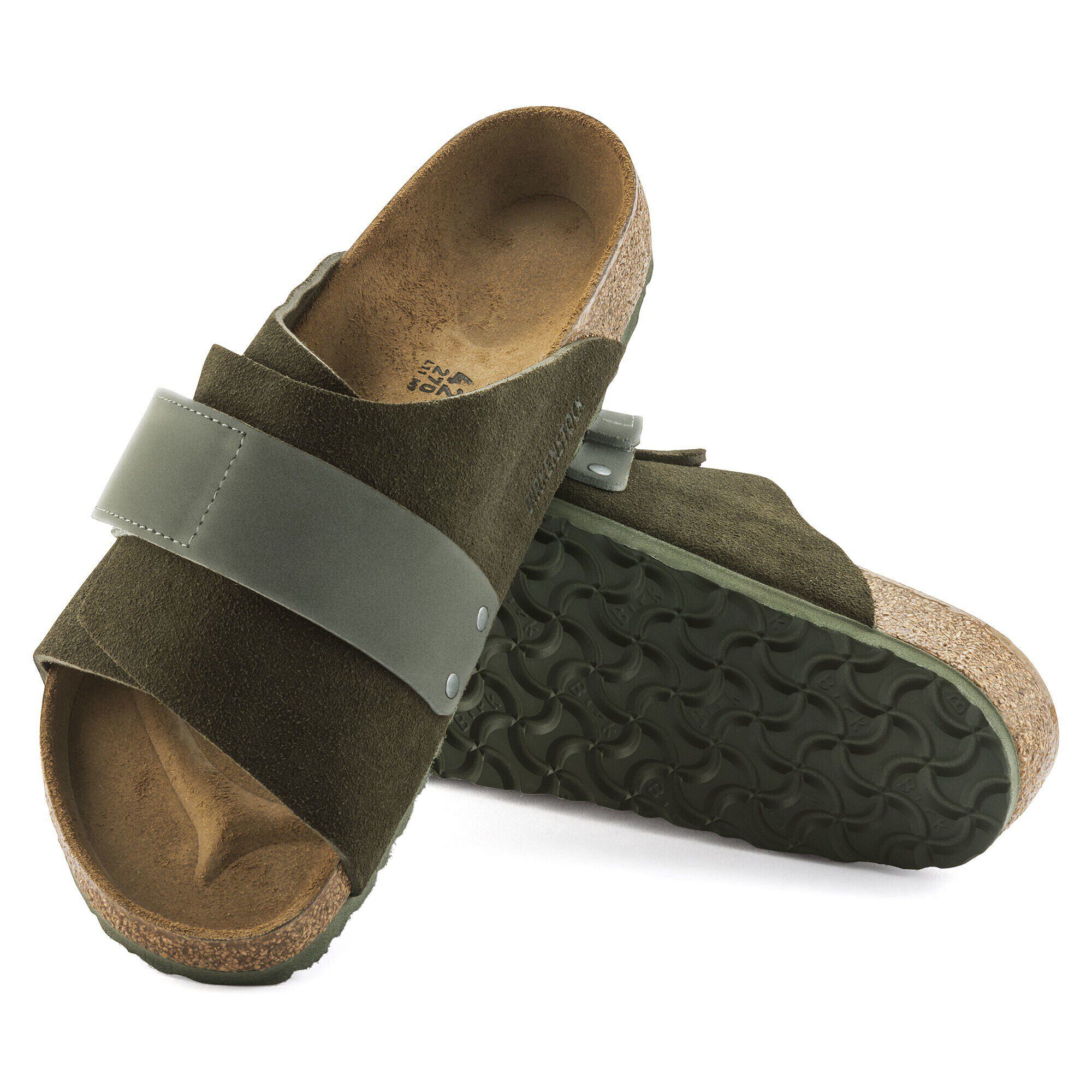 BIRKENSTOCK Kyoto サンダル 43 Thyme Kyoto Suede Leather Thyme | BIRKENSTOCK