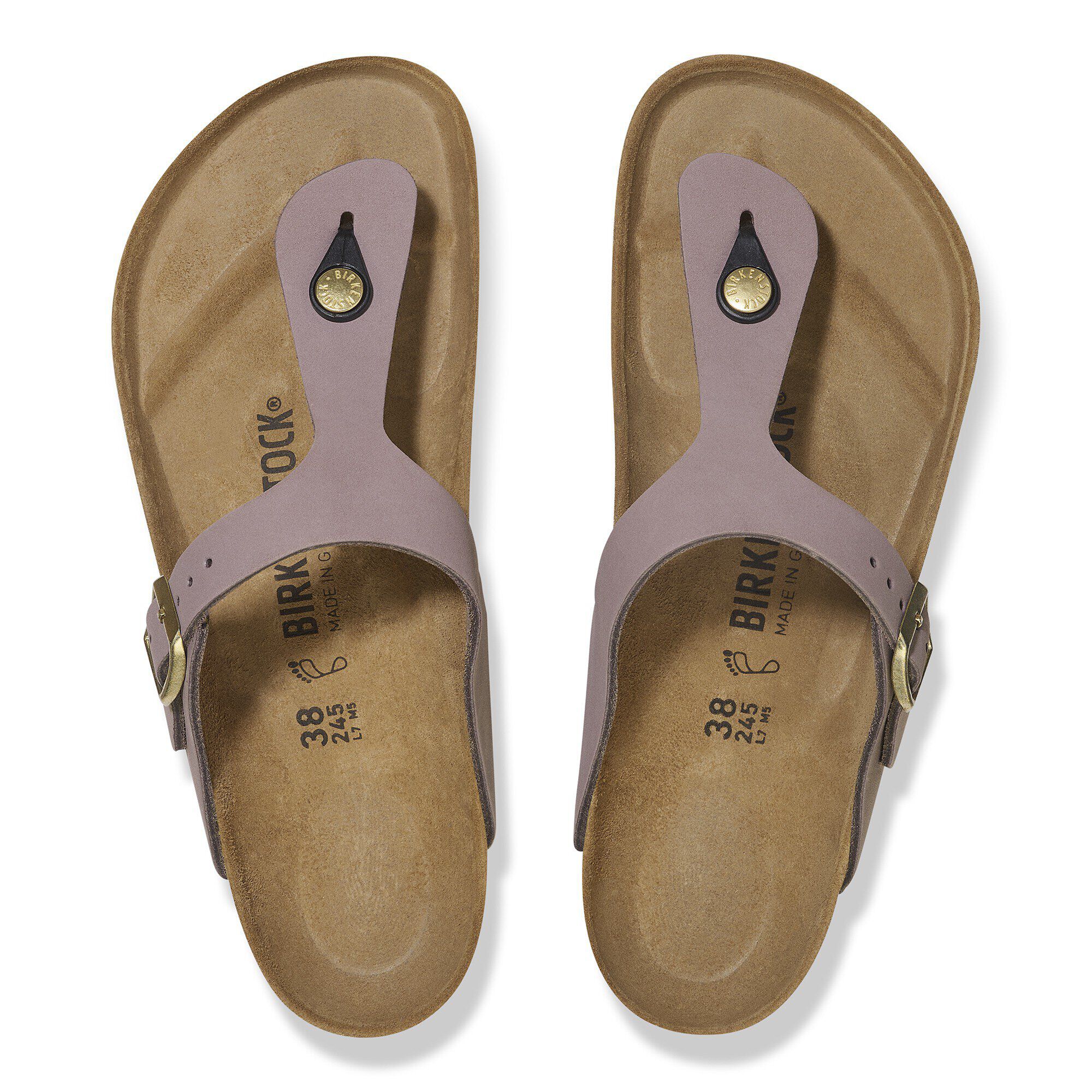Gizeh Nubuck Leather Faded Purple | BIRKENSTOCK Gizeh Nubuck Leather Faded Purple | BIRKENSTOCK