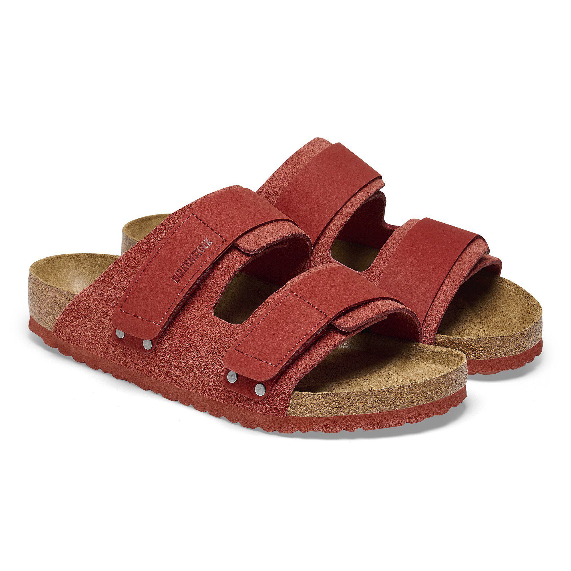 Uji Nubuck Suede Leather Sienna Red BIRKENSTOCK