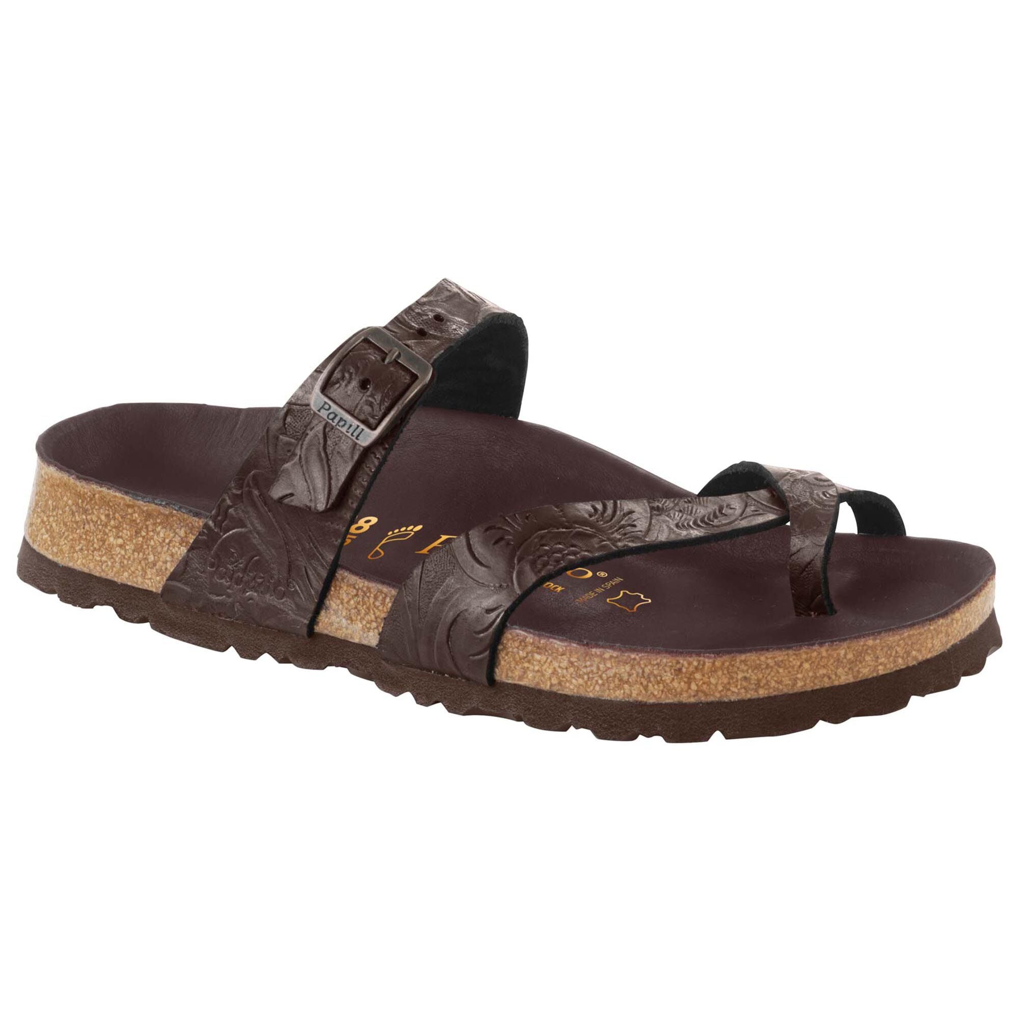 Tabora Leather Relief Brown BIRKENSTOCK