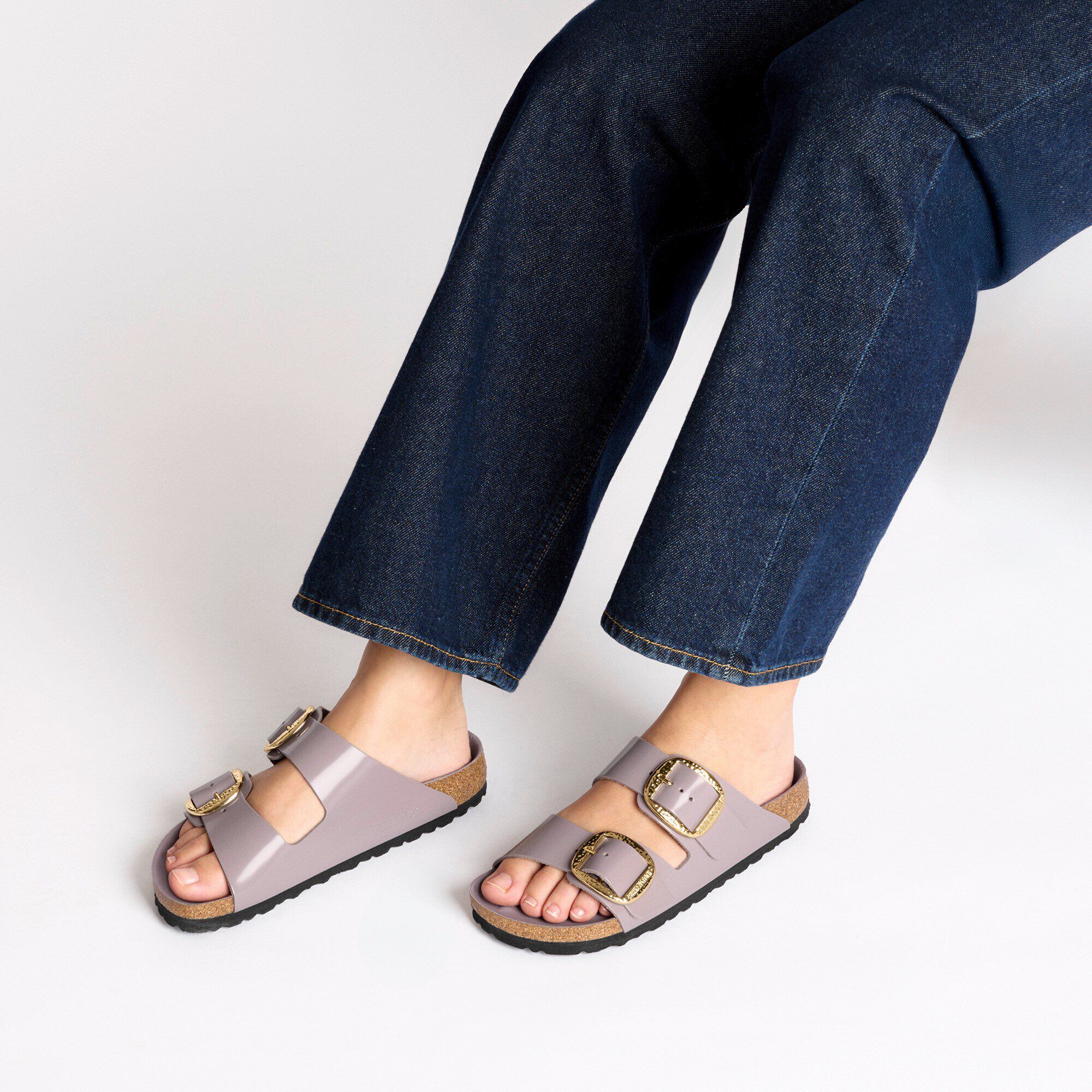 【正規品質保証】 Buckle Big Hammered Arizona Natural High Patent Leather アクセサリー