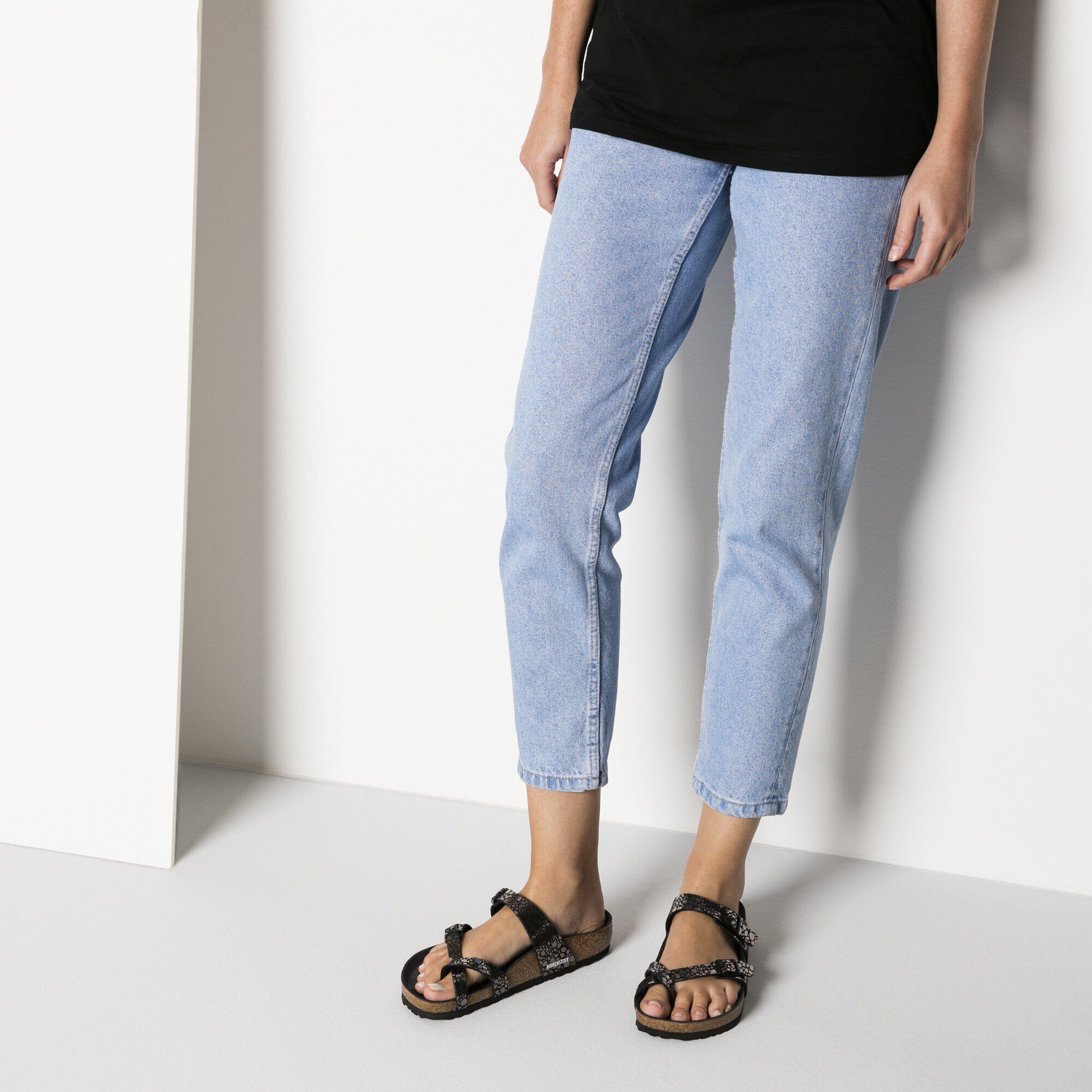Birkenstock mayari black metallic stone sales