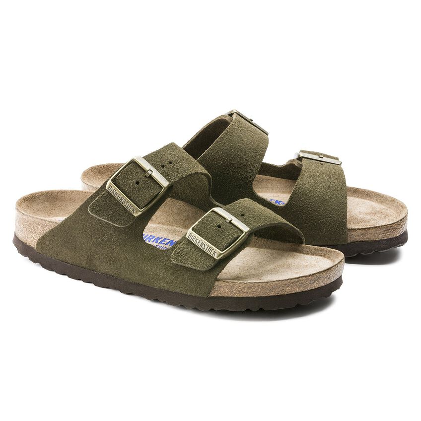 demandante Mantenimiento Visión general Arizona Soft Footbed Suede Leather Forest | BIRKENSTOCK
