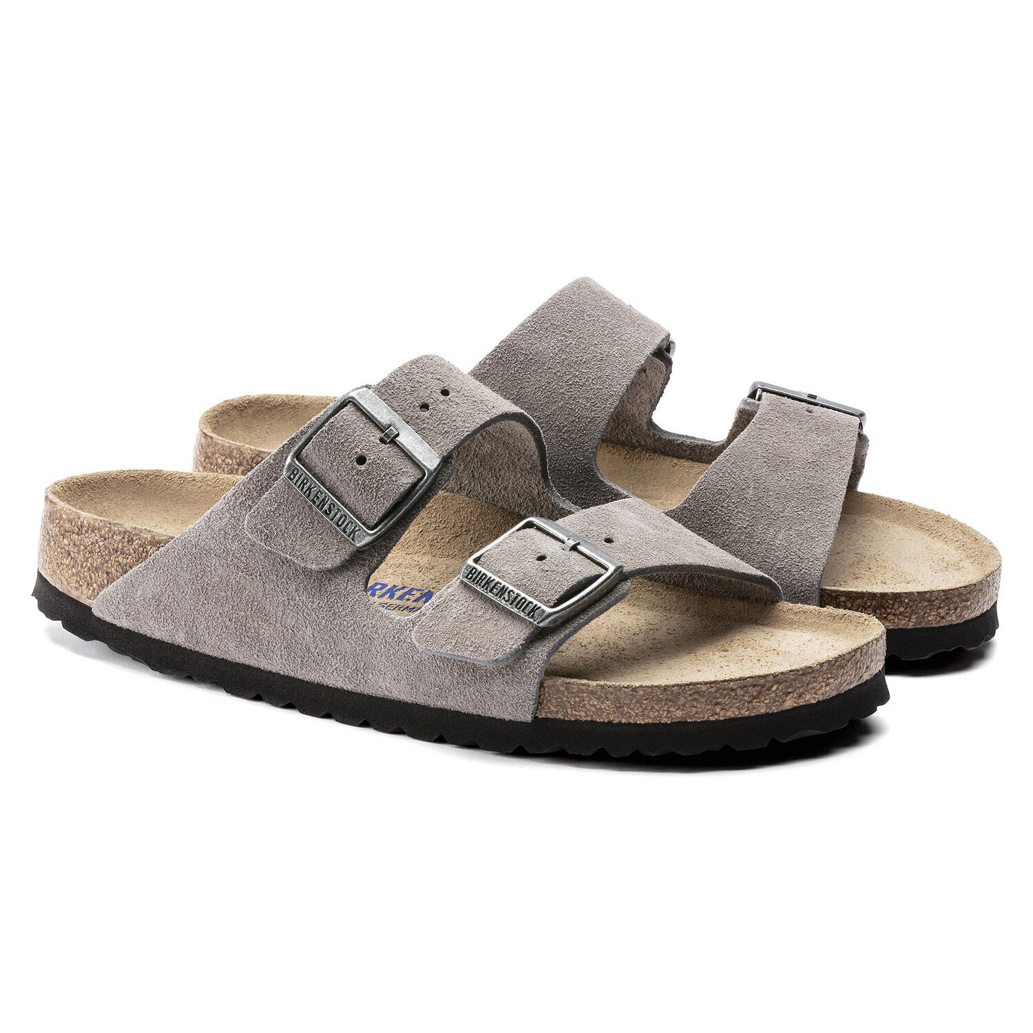 birkenstock arizona soft footbed suede leather narrow fit