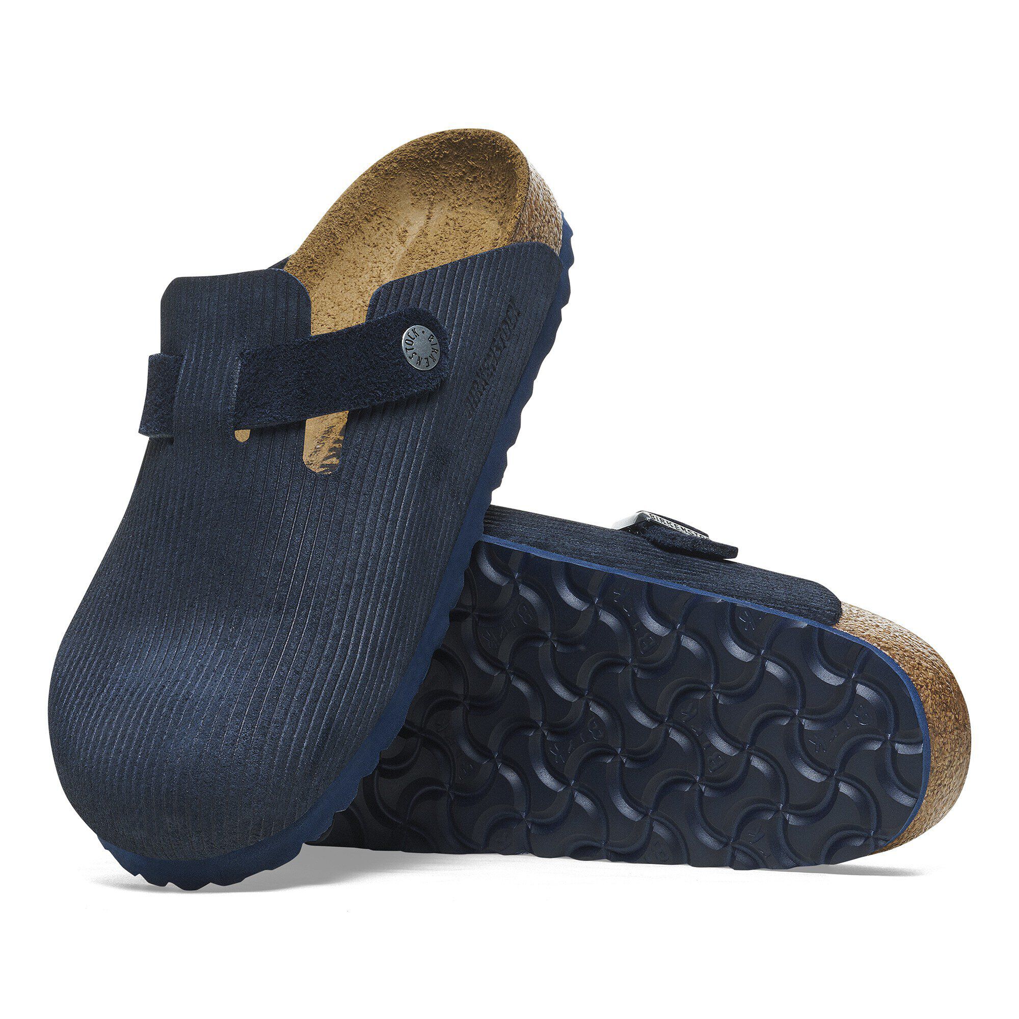 Boston Suede Embossed Corduroy Midnight | BIRKENSTOCK