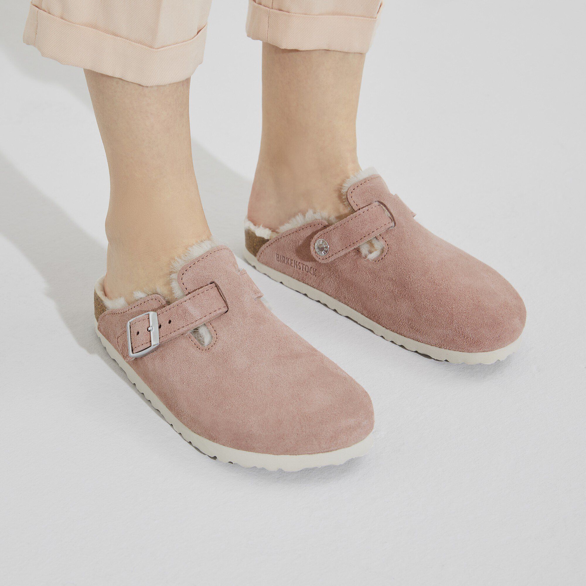 Shearling lined new arrivals birkenstock clogs