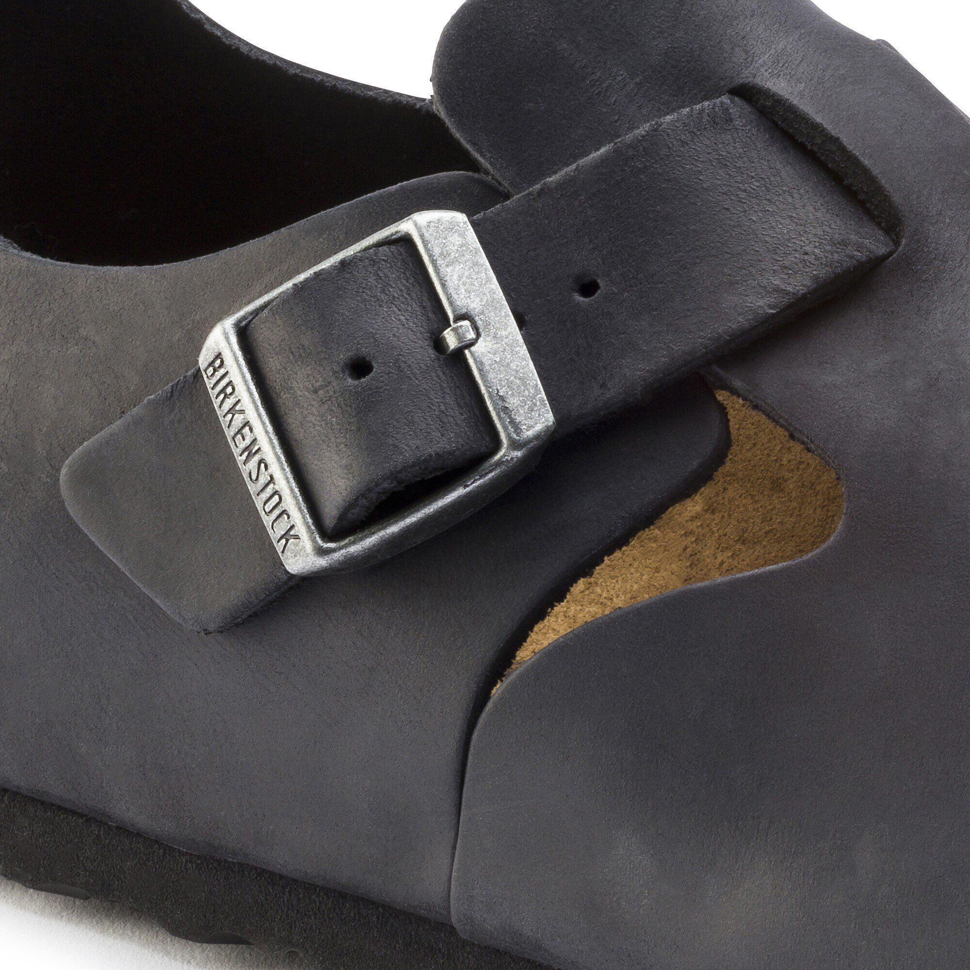 London Oiled Leather Black BIRKENSTOCK