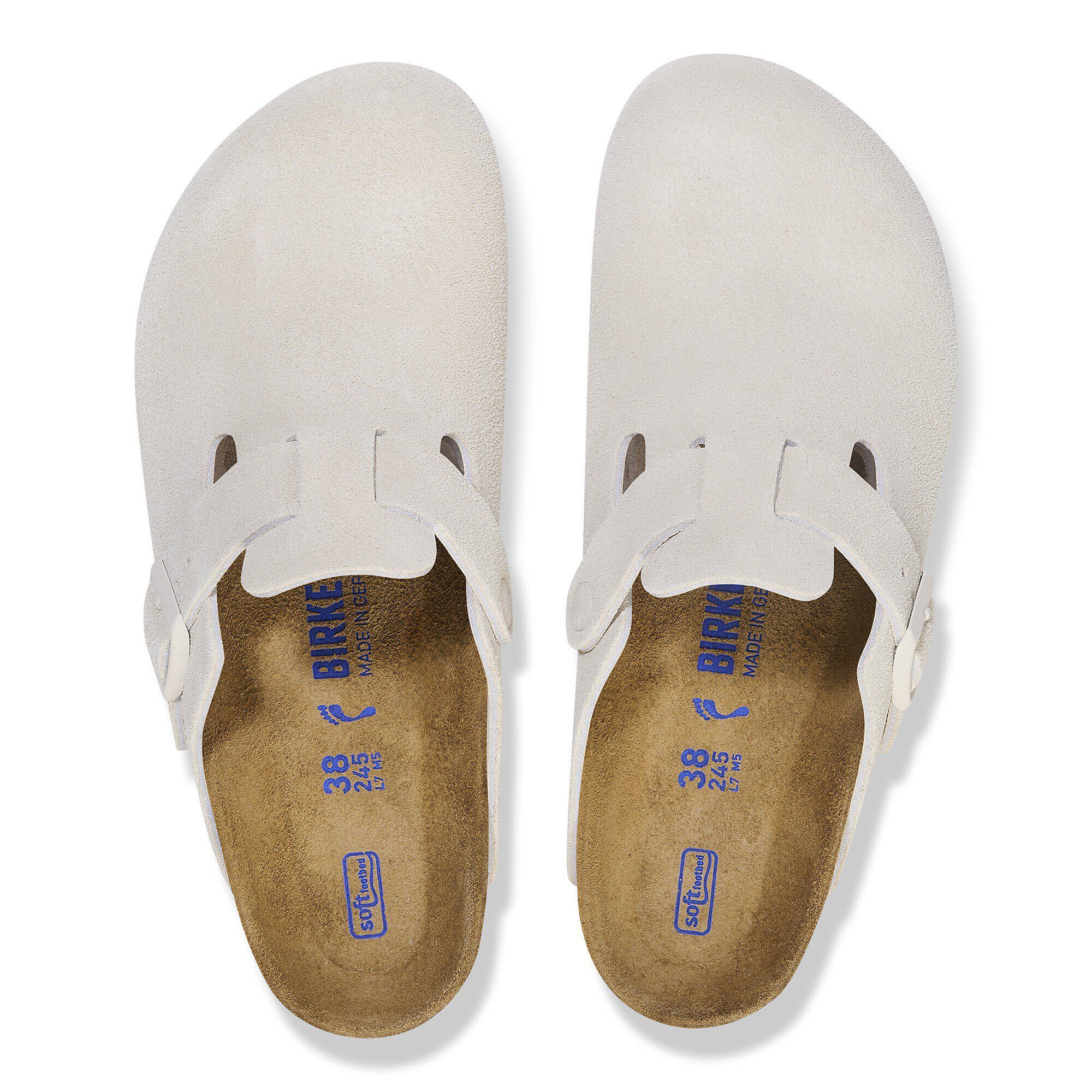 ★人気★【BIRKENSTOCK】★Boston Soft Footbed Antique White★ Boston Soft Footbed Suede Leather Antique White | BIRKENSTOCK