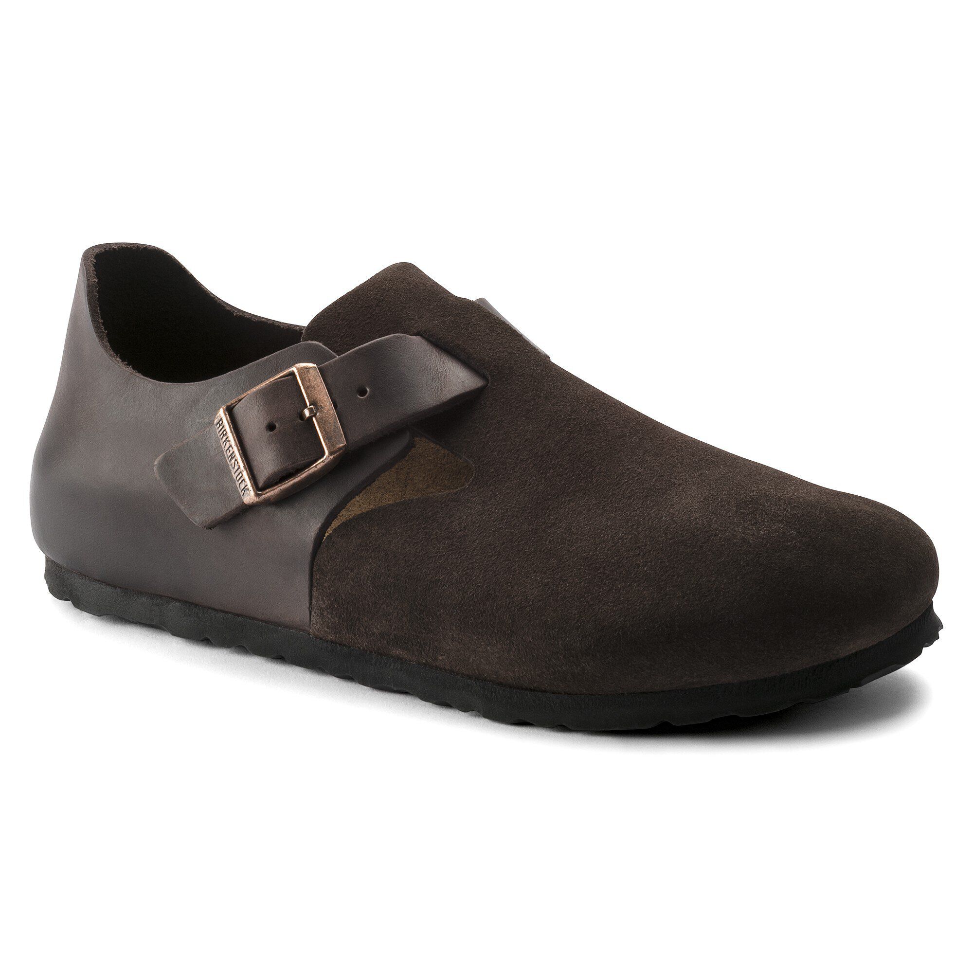 London Oiled Leather/Suede Leather Ebony | BIRKENSTOCK