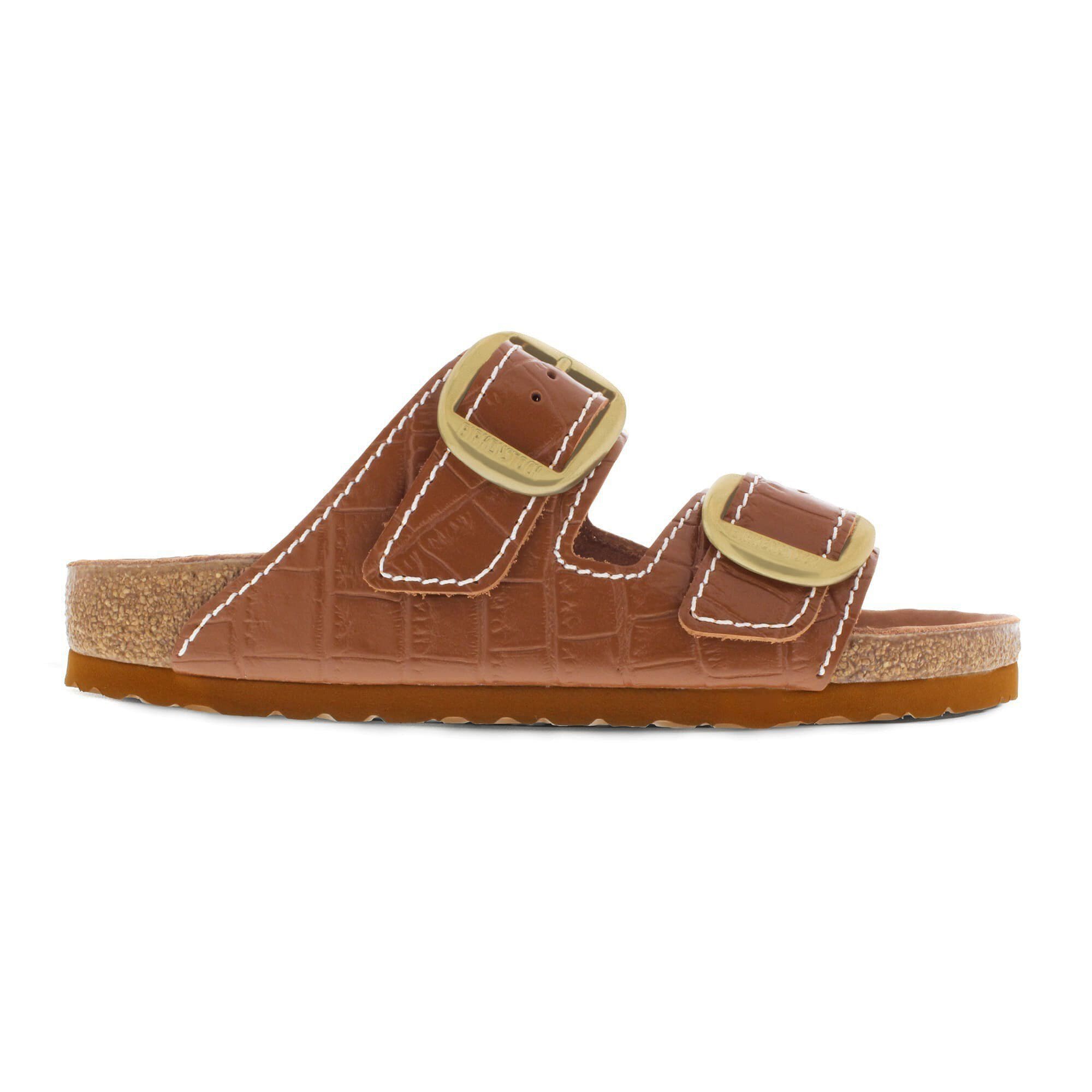 【T-ポイント5倍】 Arizona Big BIRKENSTOCK | Cognac Leather Embossed Buckle 22.0cm以下