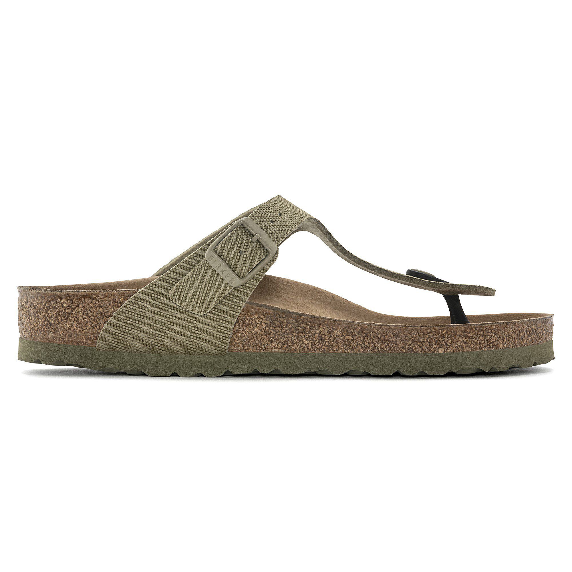 Gizeh Vegan Textile Faded Khaki BIRKENSTOCK