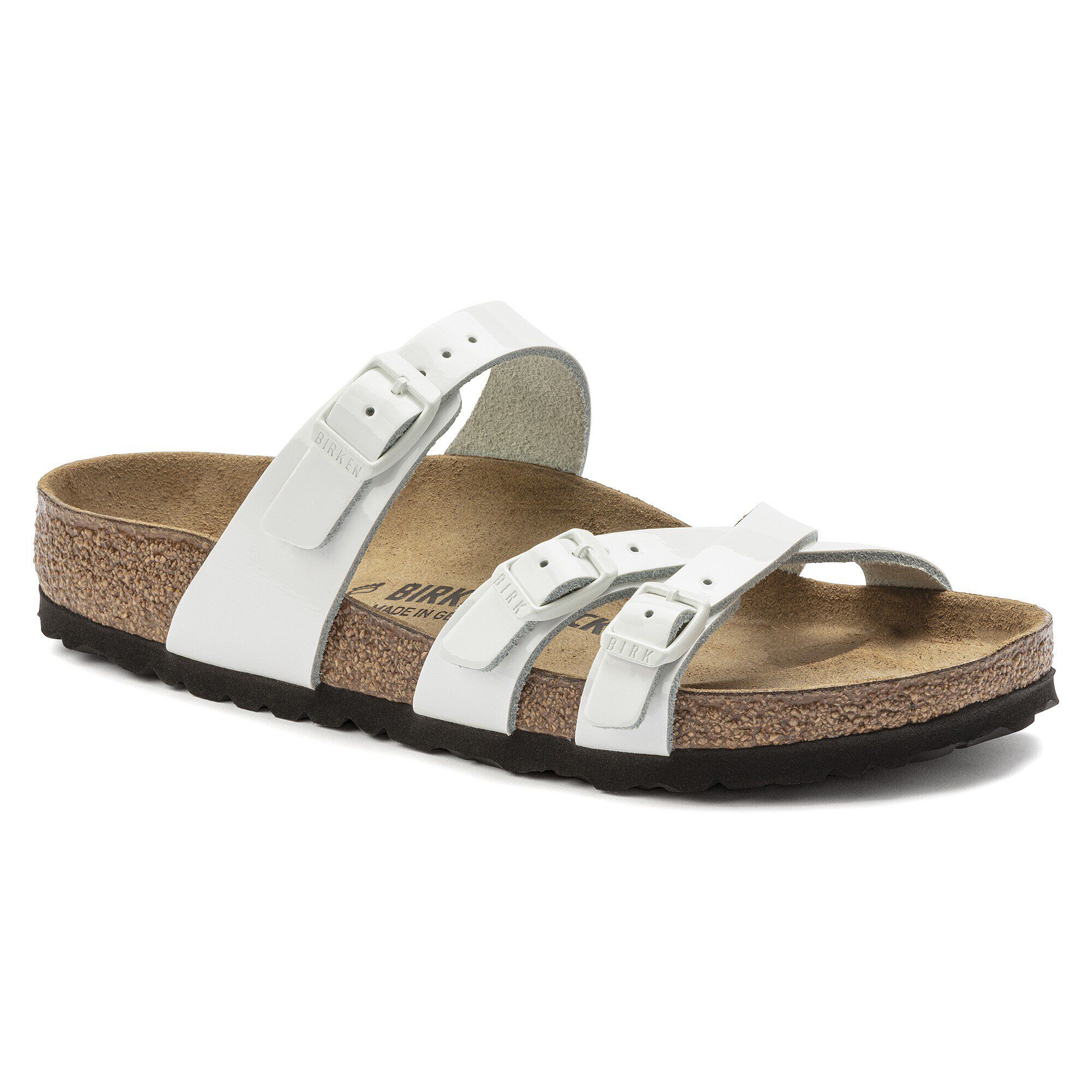 Patent best sale white birkenstocks