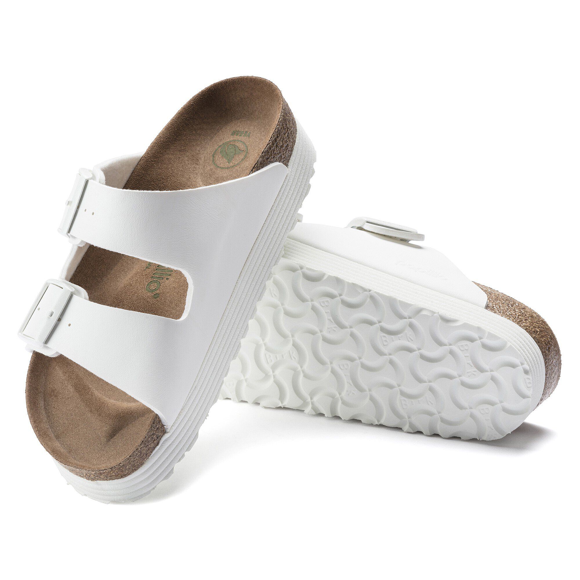 Arizona Platform Vegan Birko Flor White BIRKENSTOCK