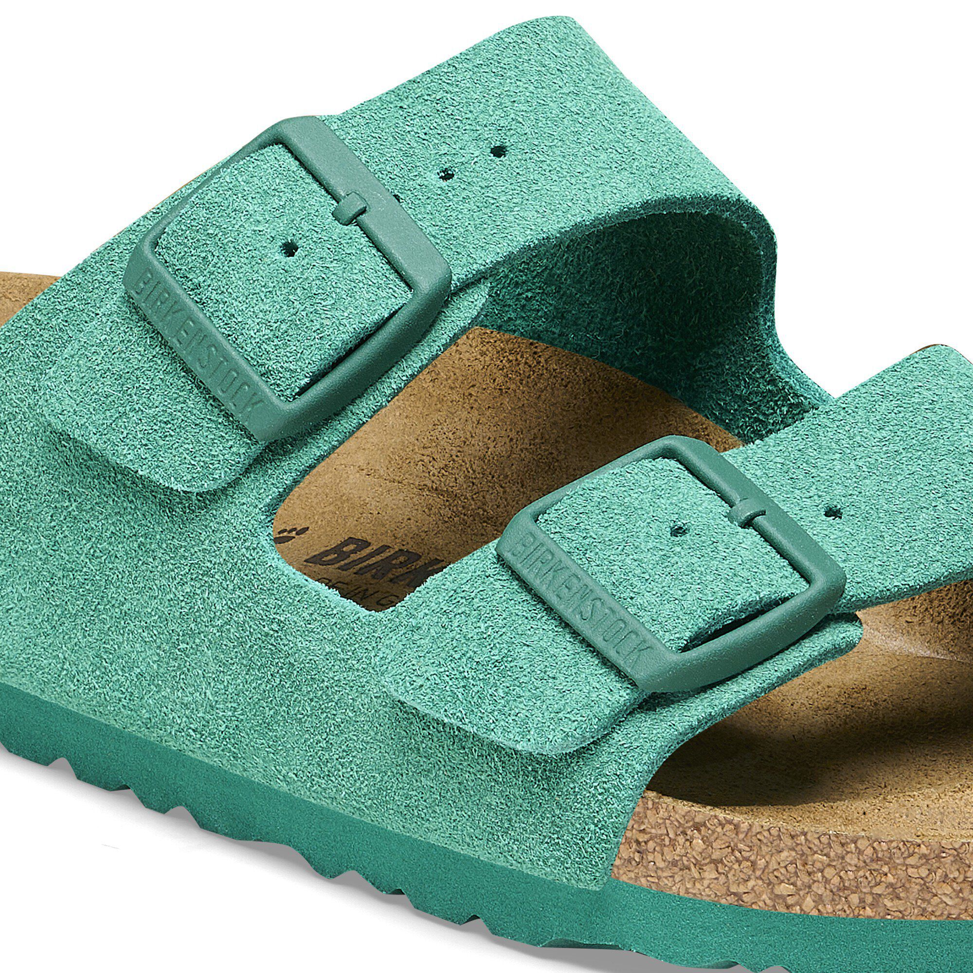 Birkenstock suede green online