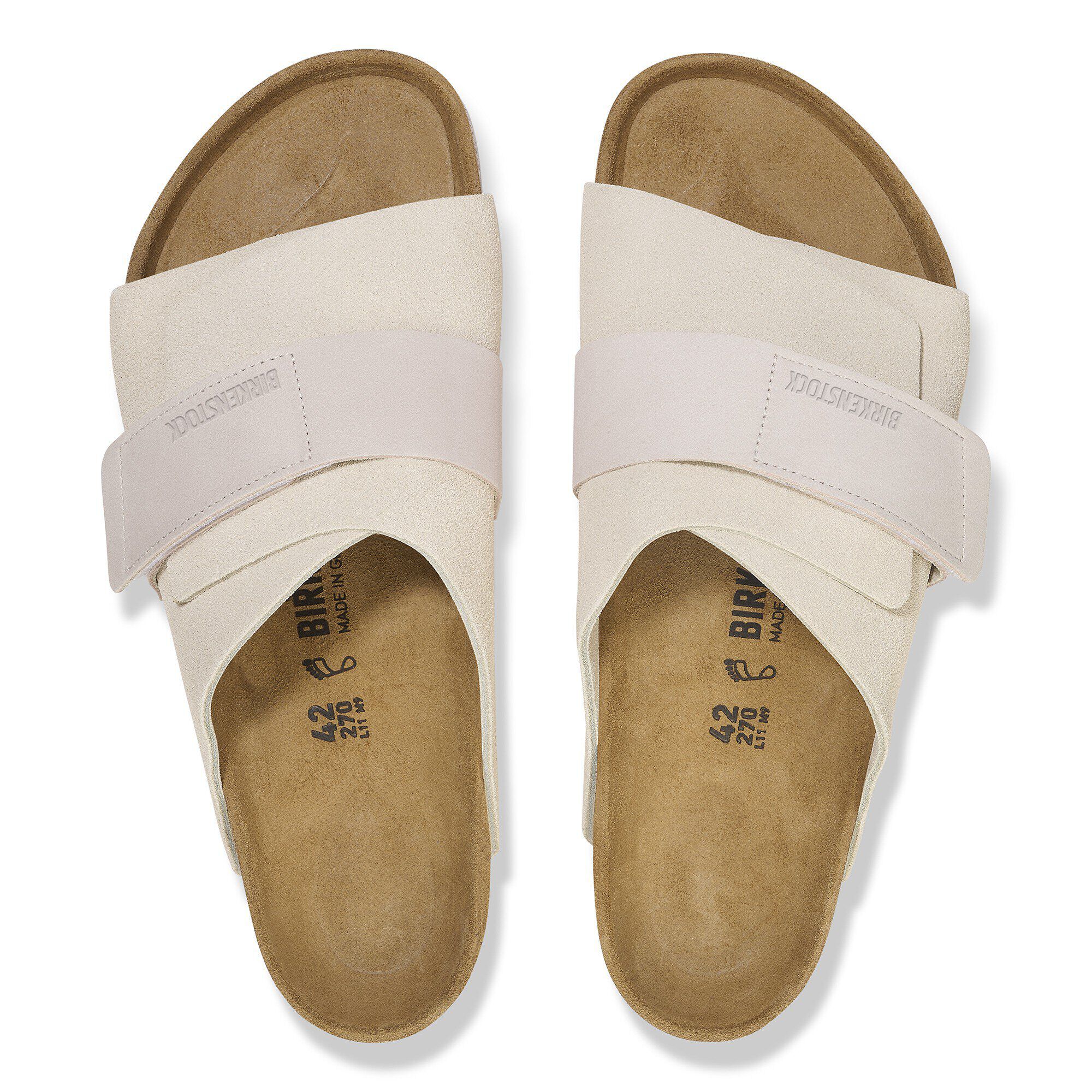 Kyoto Nubuck-Suede Leather Antique White | BIRKENSTOCK