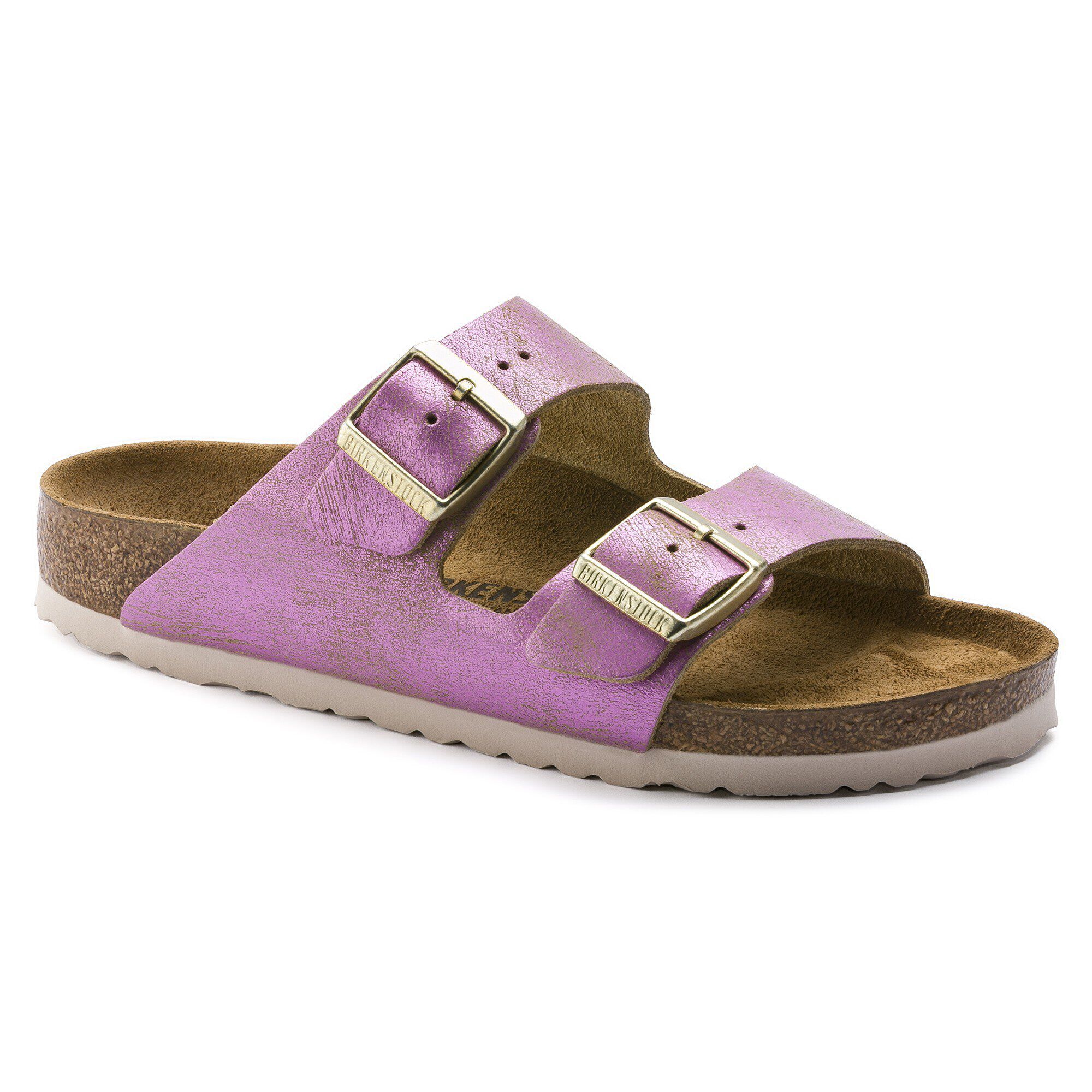 birkenstock arizona pink metallic