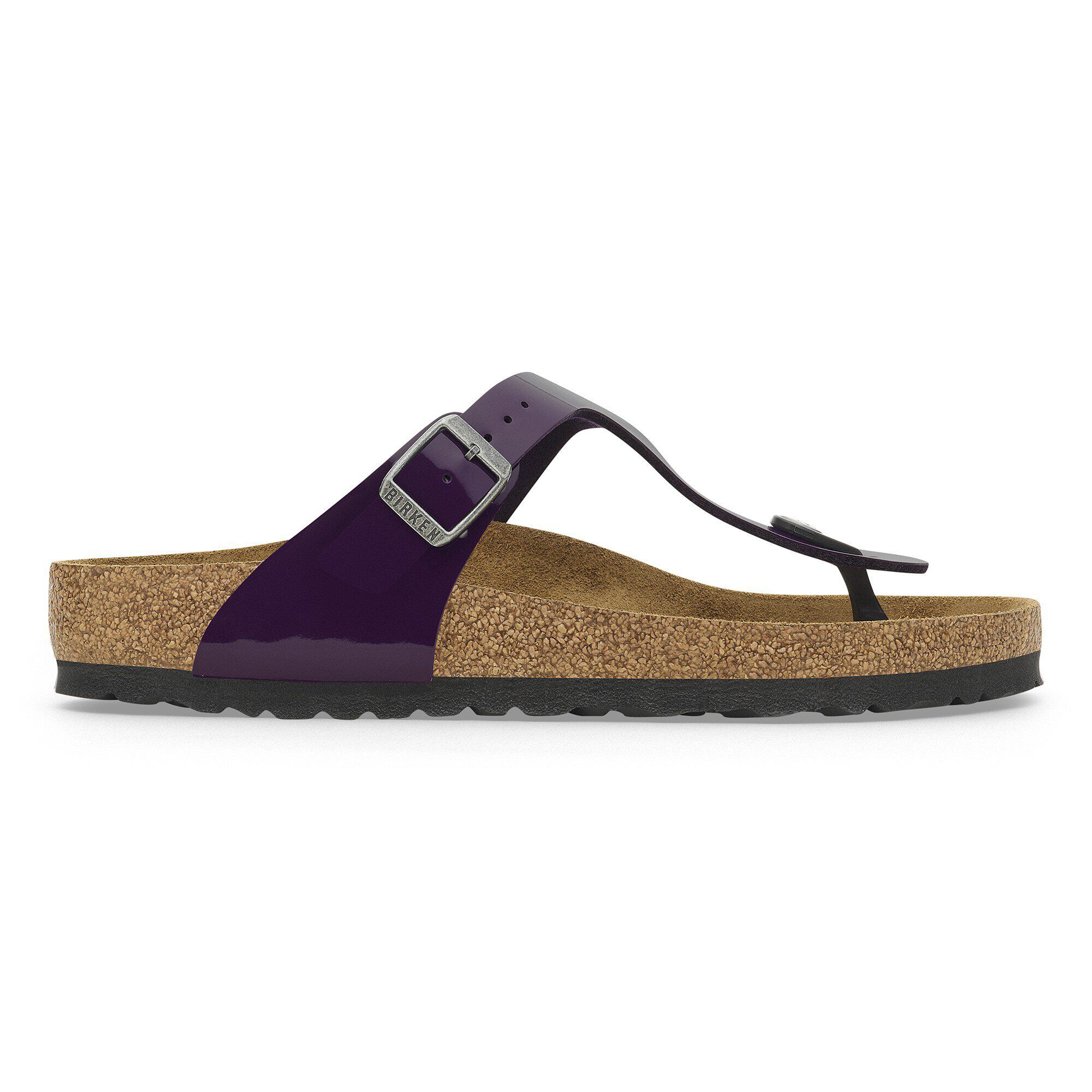 Birkenstock Gizeh Birko Flor Patent Acai Thong Sandals