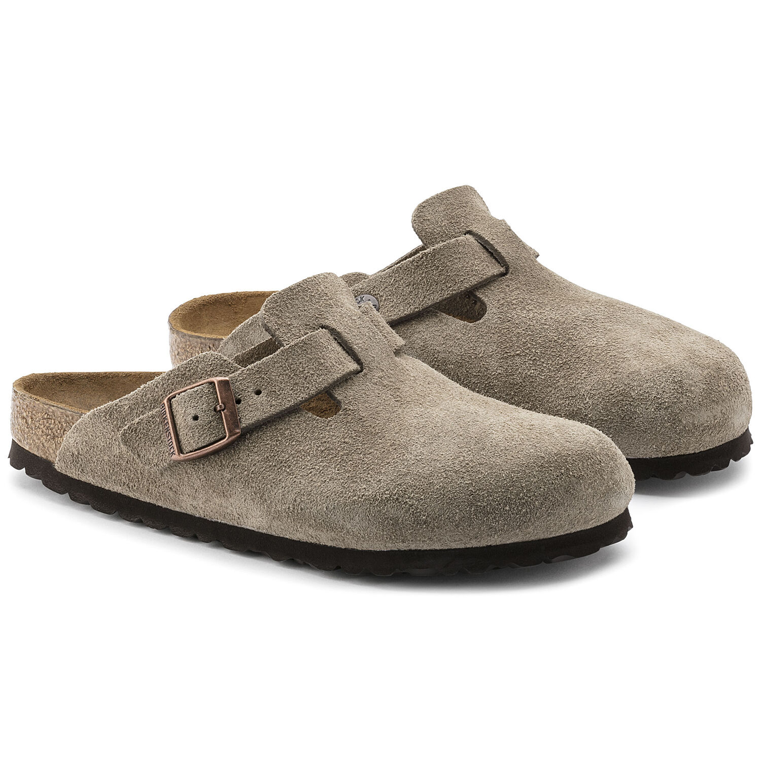 Boston Suede Leather Taupe | shop online at BIRKENSTOCK