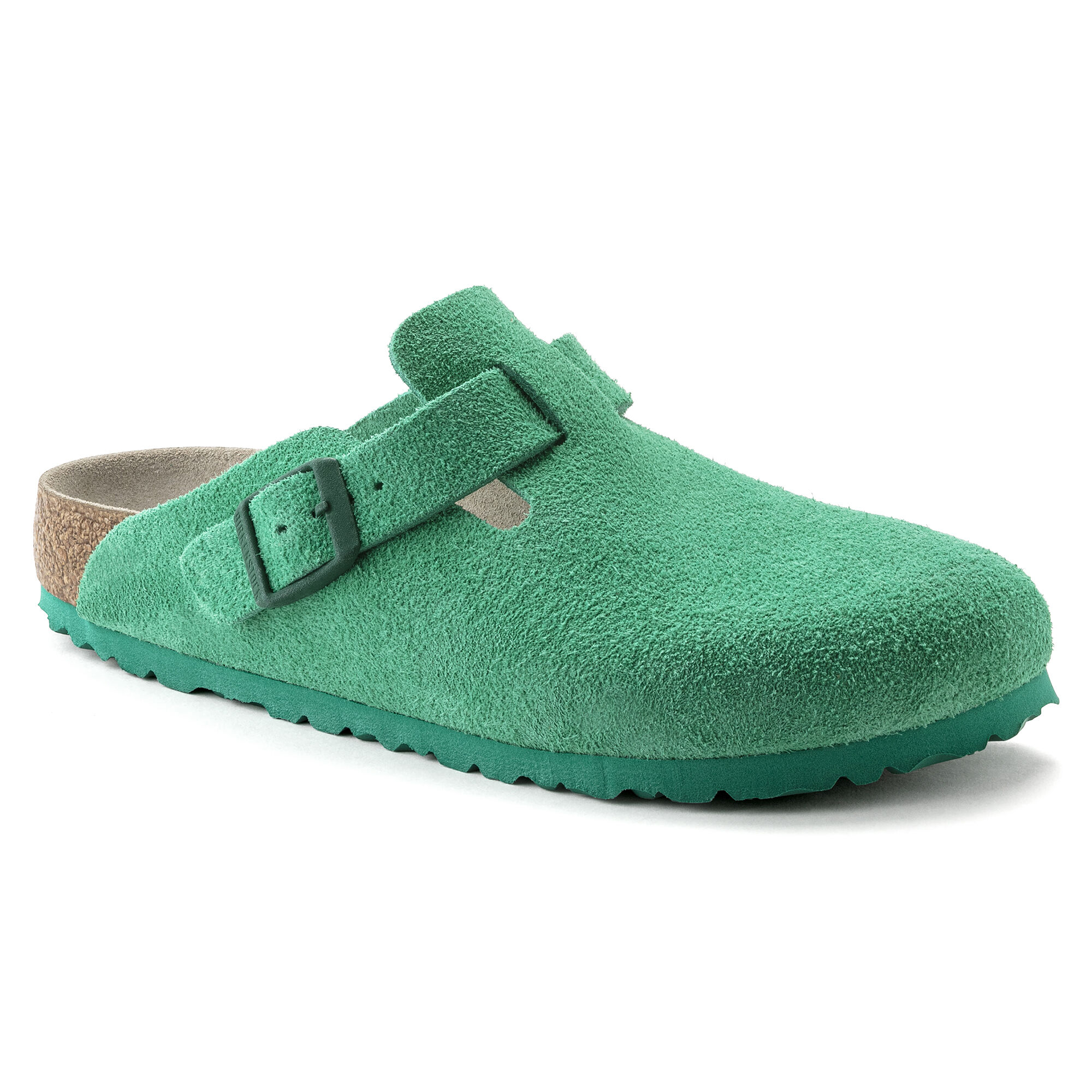 Boston Suede Leather Bold Green