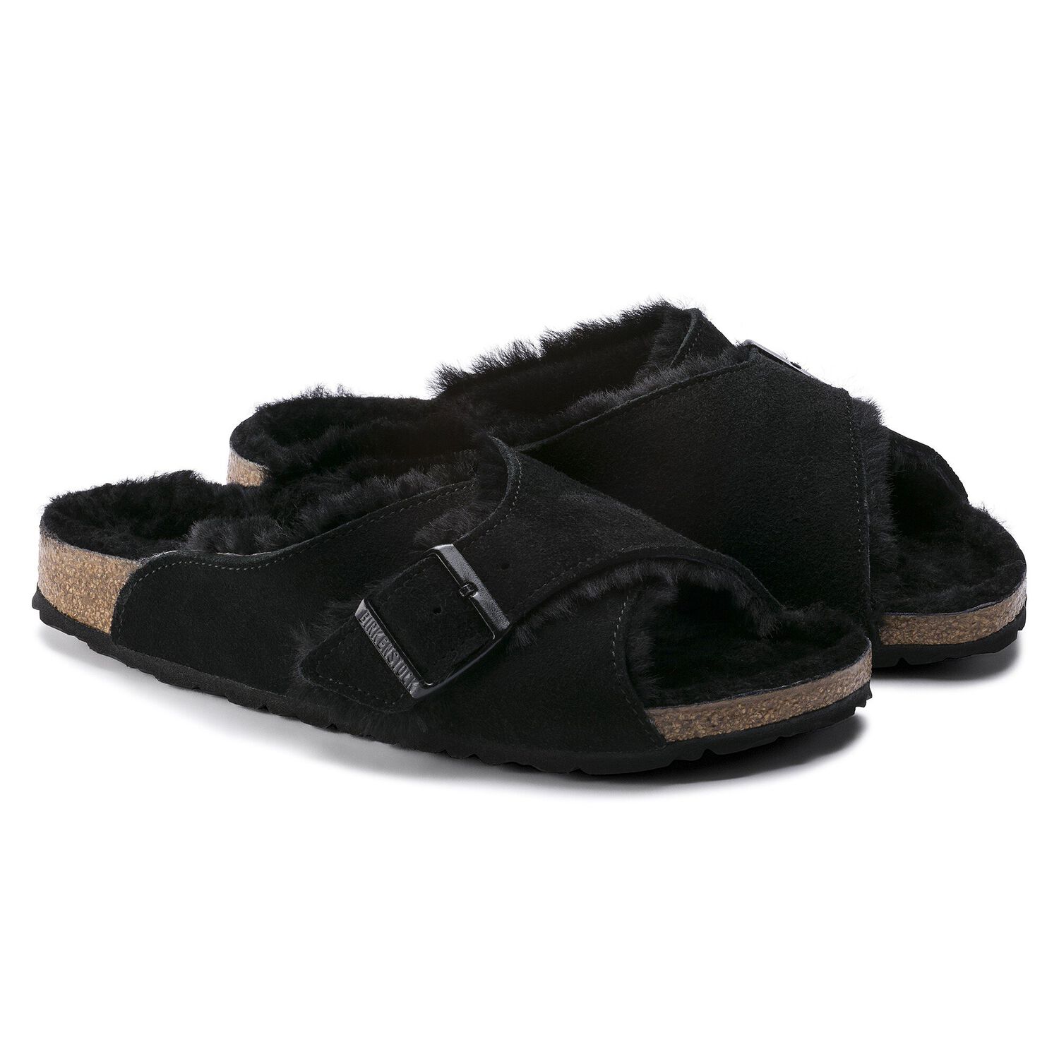 arosa shearling suede leather