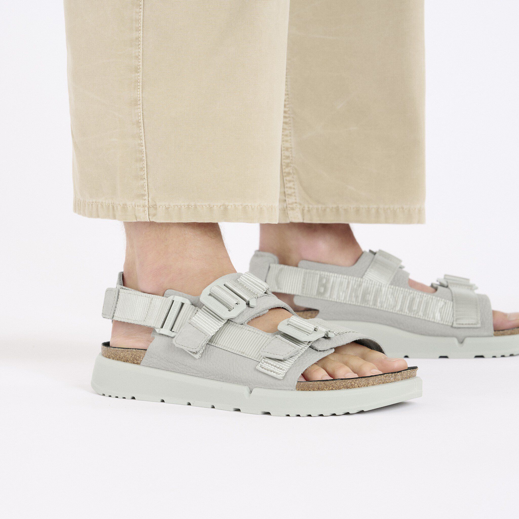 Birkenstock シンジュク Shinjuku Leather-Textile Mineral Gray | BIRKENSTOCK