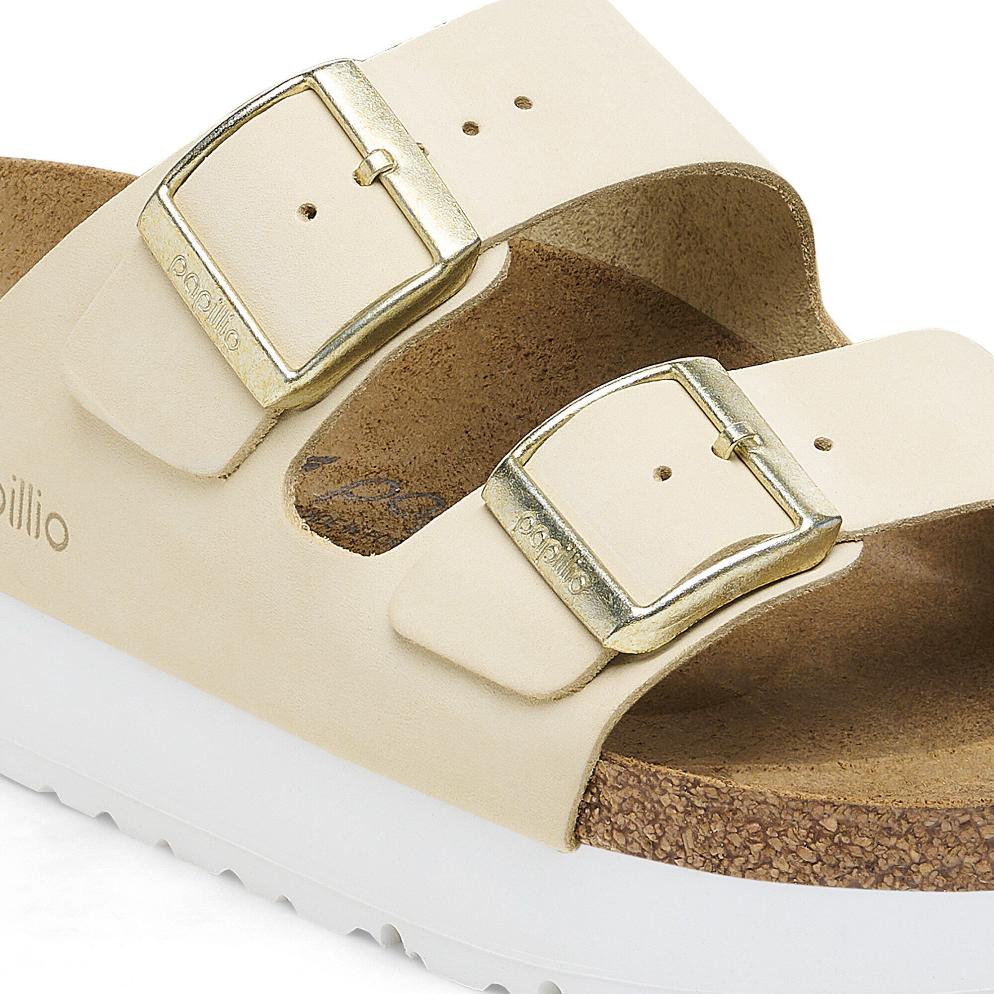 Gold shop platform birkenstocks